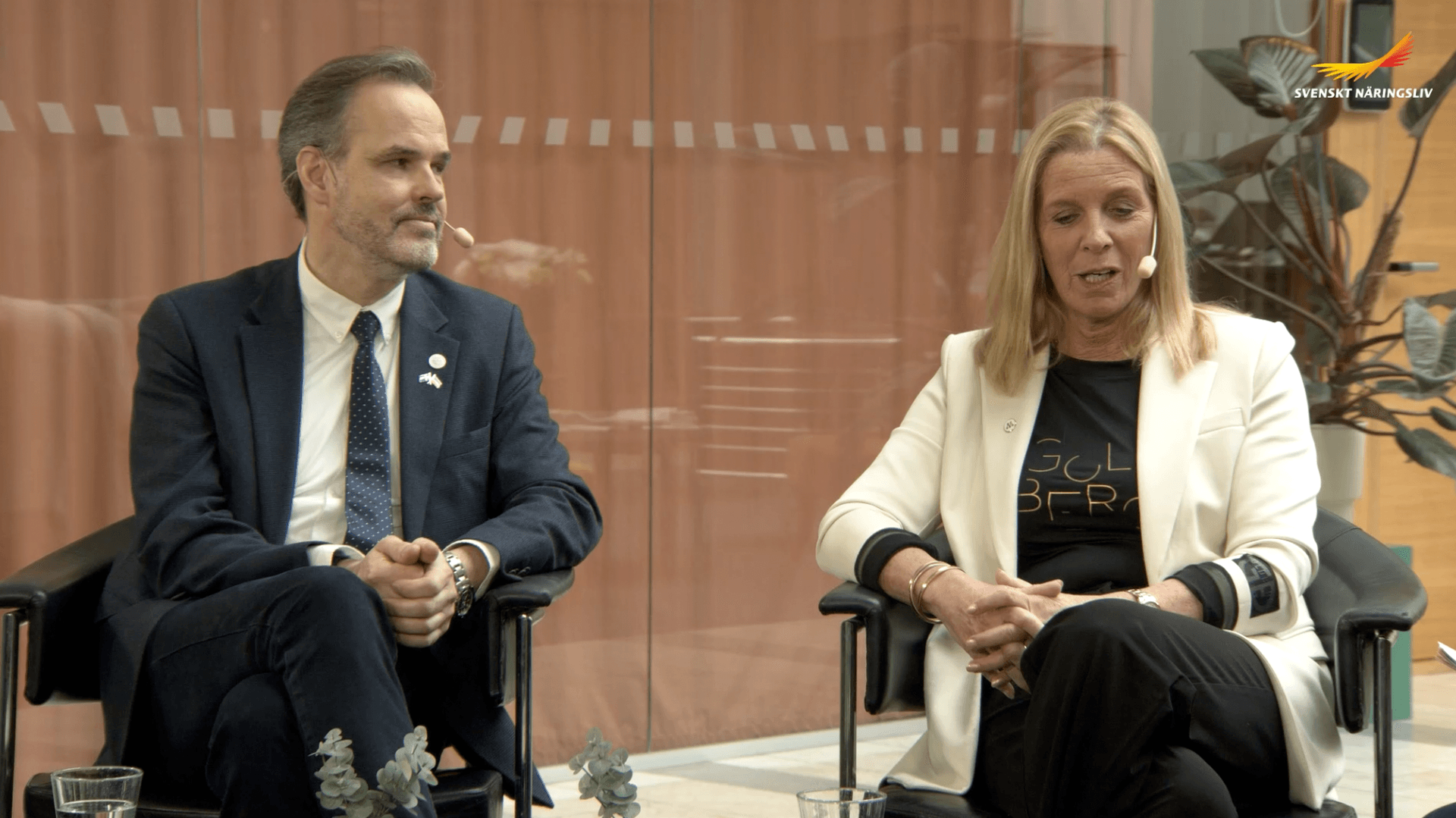 Helena Bouveng (M), och Eric Westroth (SD)