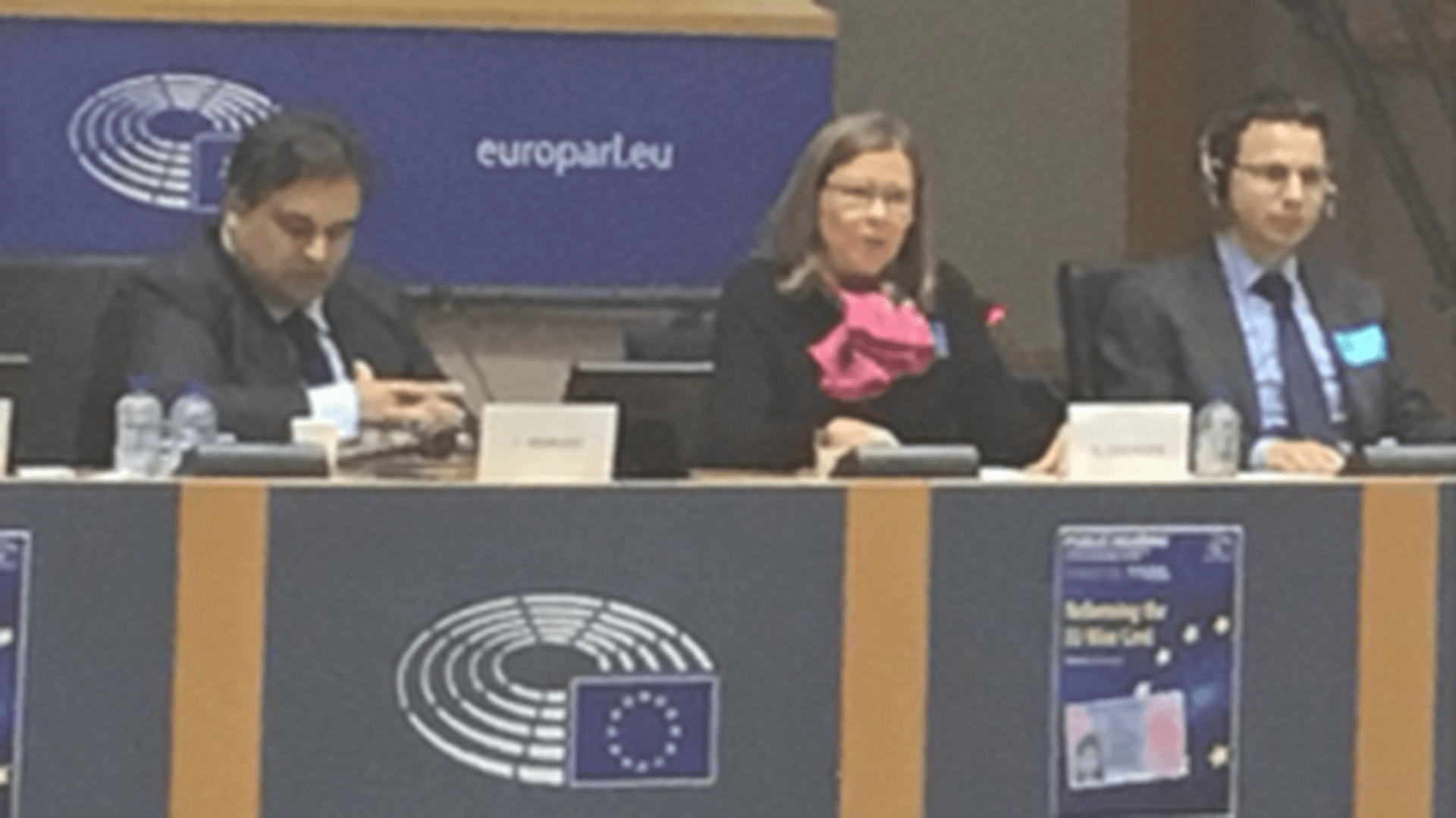 Claude Moraes, Karin Ekenger and Wido Geis