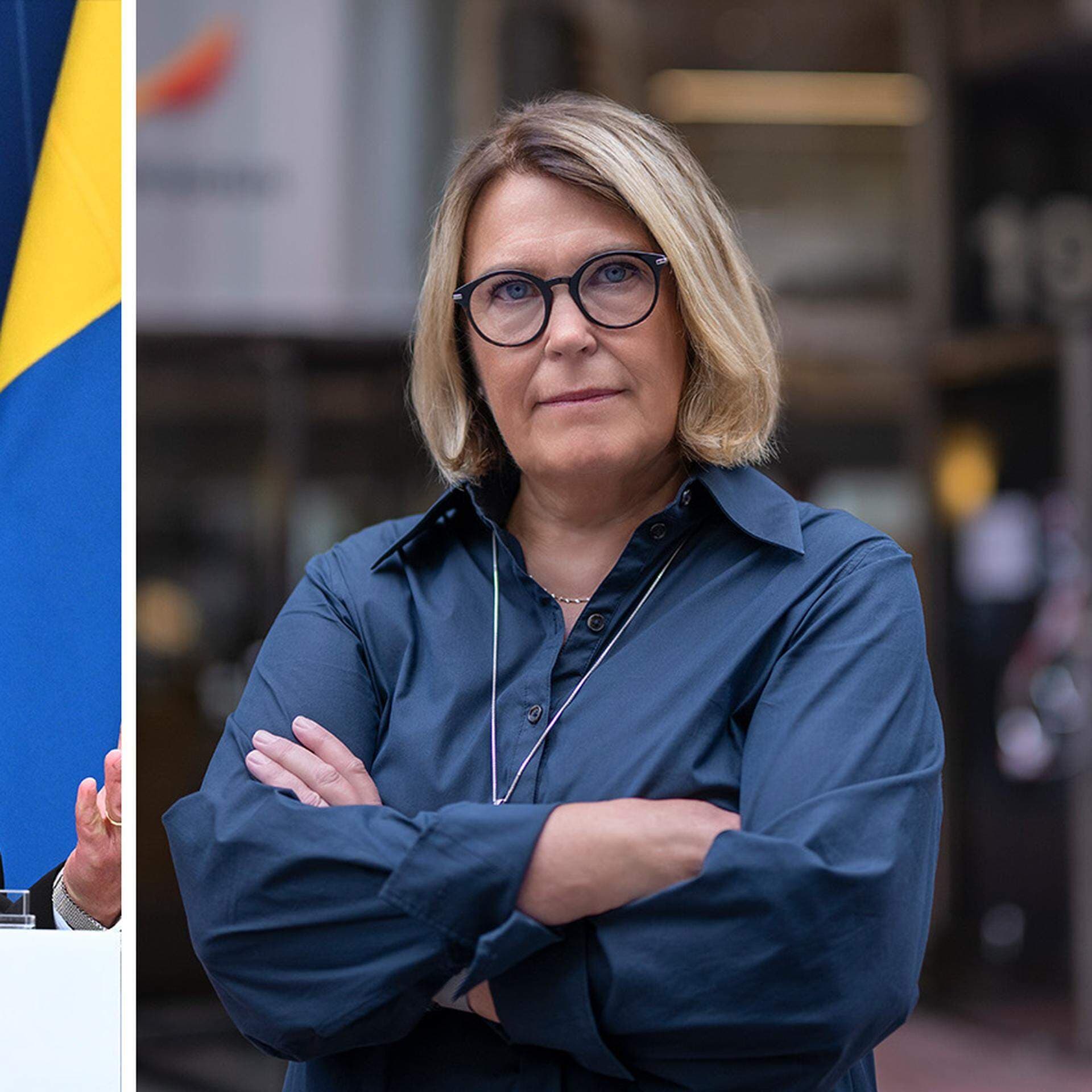 Karin Johansson tycker att regeringens budget är ett steg i rätt riktning.