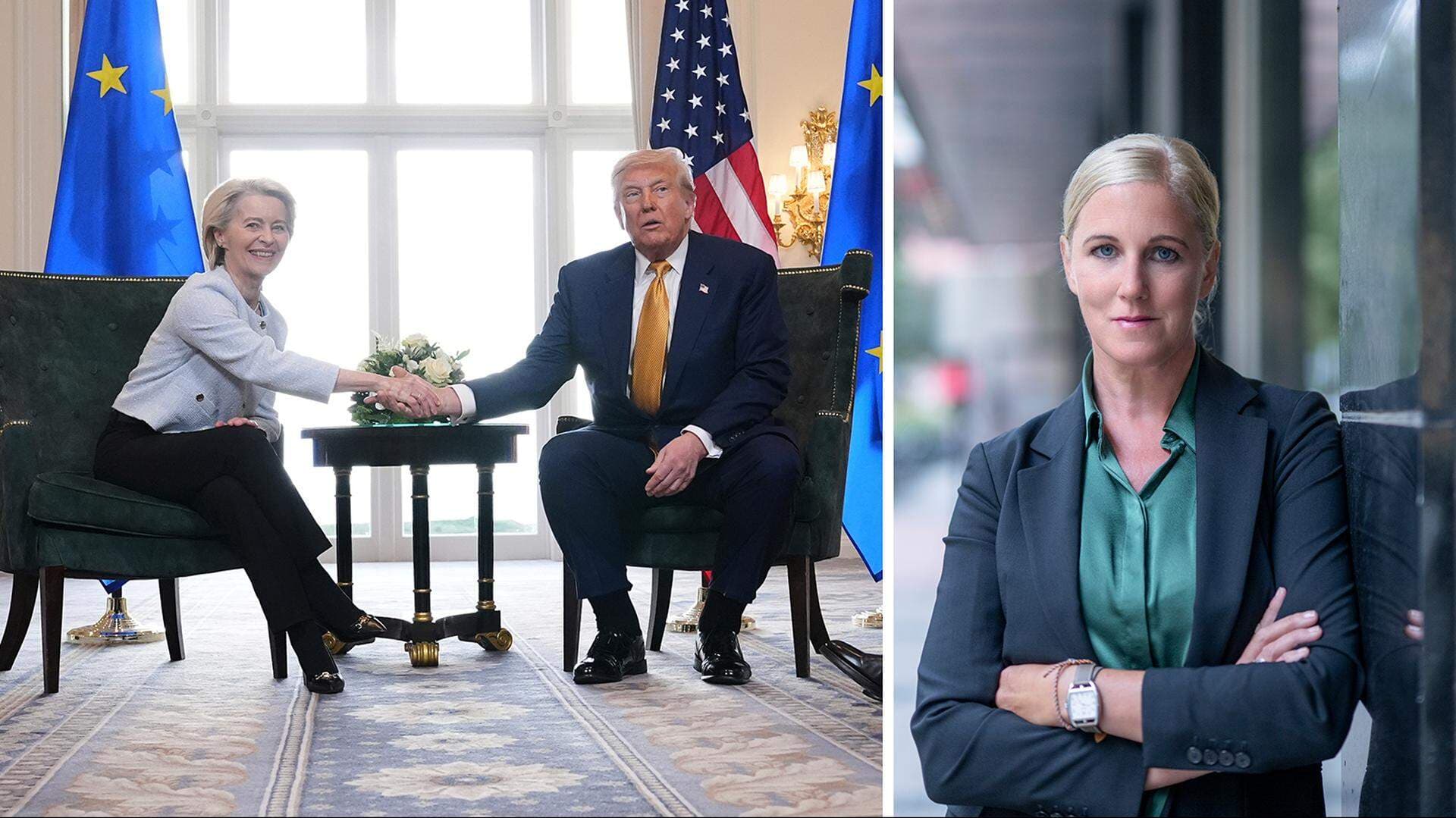 ”Med den skriftliga överenskommelsen har några av de mest anmärkningsvärda tullnivåerna och hoten från USA skalats bort”, konstaterar Anna Stellinger, chef för internationella och EU-frågor på Svenskt Näringsliv.