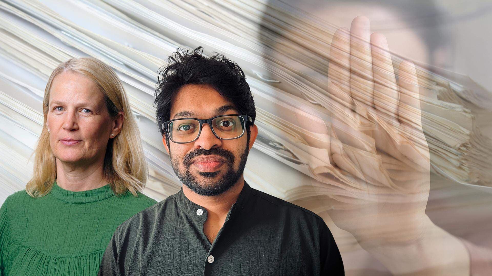 Amelie Berg, Svenskt Näringsliv, och Abhishek Jacob, Worldish.