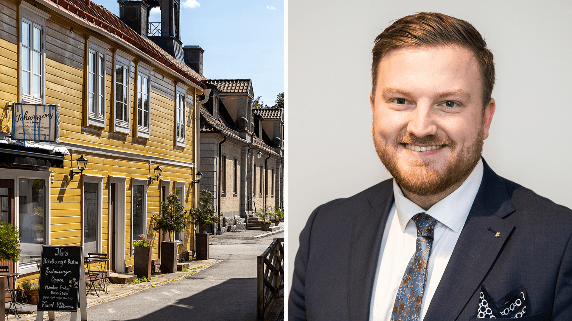 Kommunstyrelsens ordförande i Östhammar Fabian Sjöberg (M).