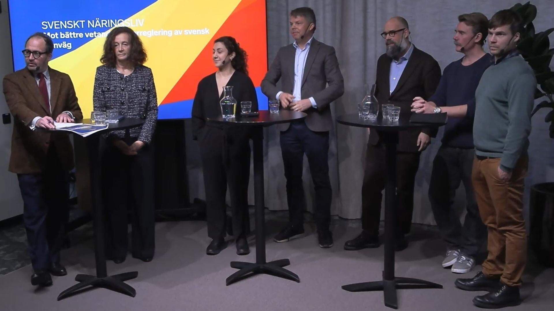 Bild från seminarium om den svenska järnvägen.