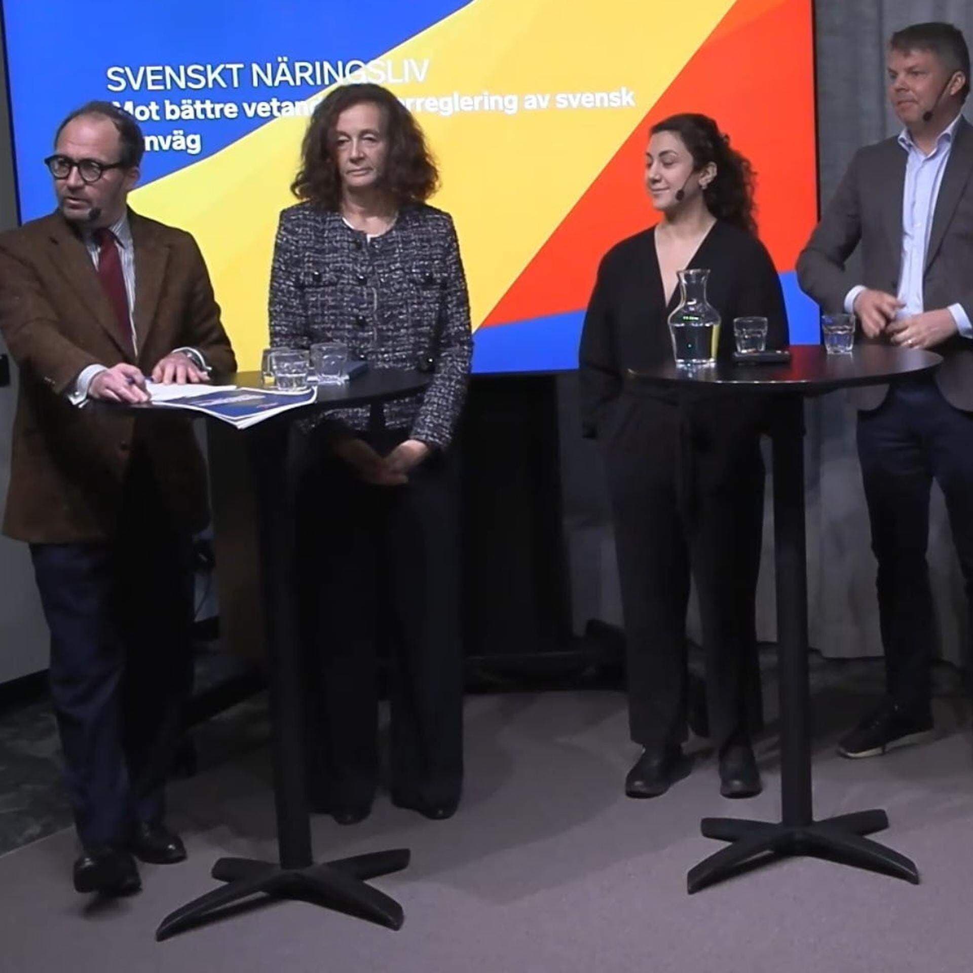 Bild från seminarium om den svenska järnvägen.