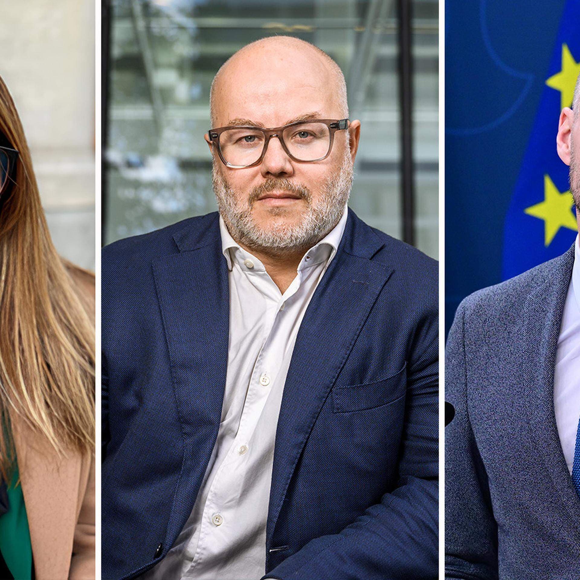 SKR:s chefsekonom Emelie Värja, Svenskt Näringslivs chefsekonom Sven-Olov Daunfeldt och civilminister Erik Slottner.