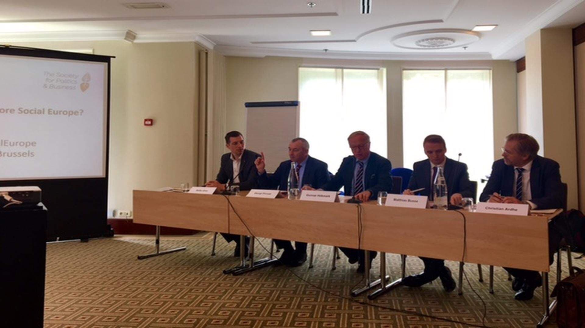 Among the speakers were Georgi Pirinski, Member of the European Parliament, Mattias Busse, CEPS, Christian Ardhe, Heimdal European Affairs and Stefan Gran from the German trade union DGB.