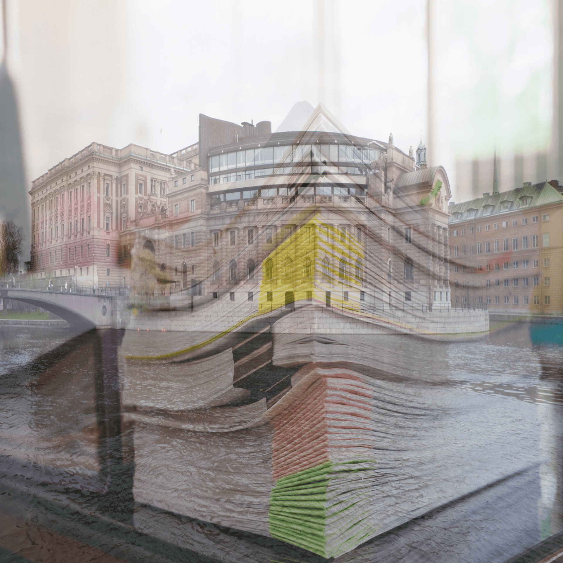 Collage Riksdagen och Budget