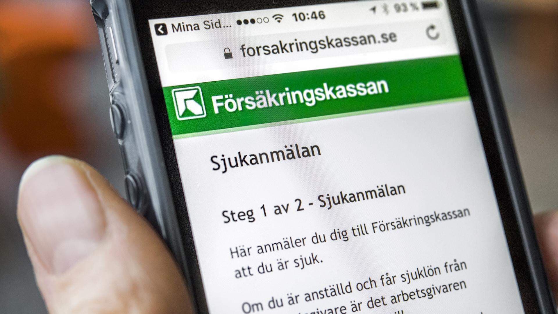 Sjukanmälan hos Försäkringskassan