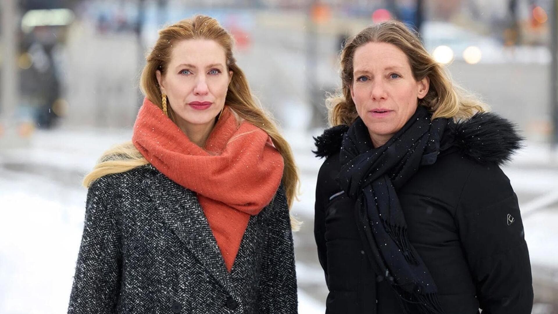 Ukrainas ambassadör Svitlana Zalishchuk och Åsa Pettersson, vd för Energiföretagen Sverige.