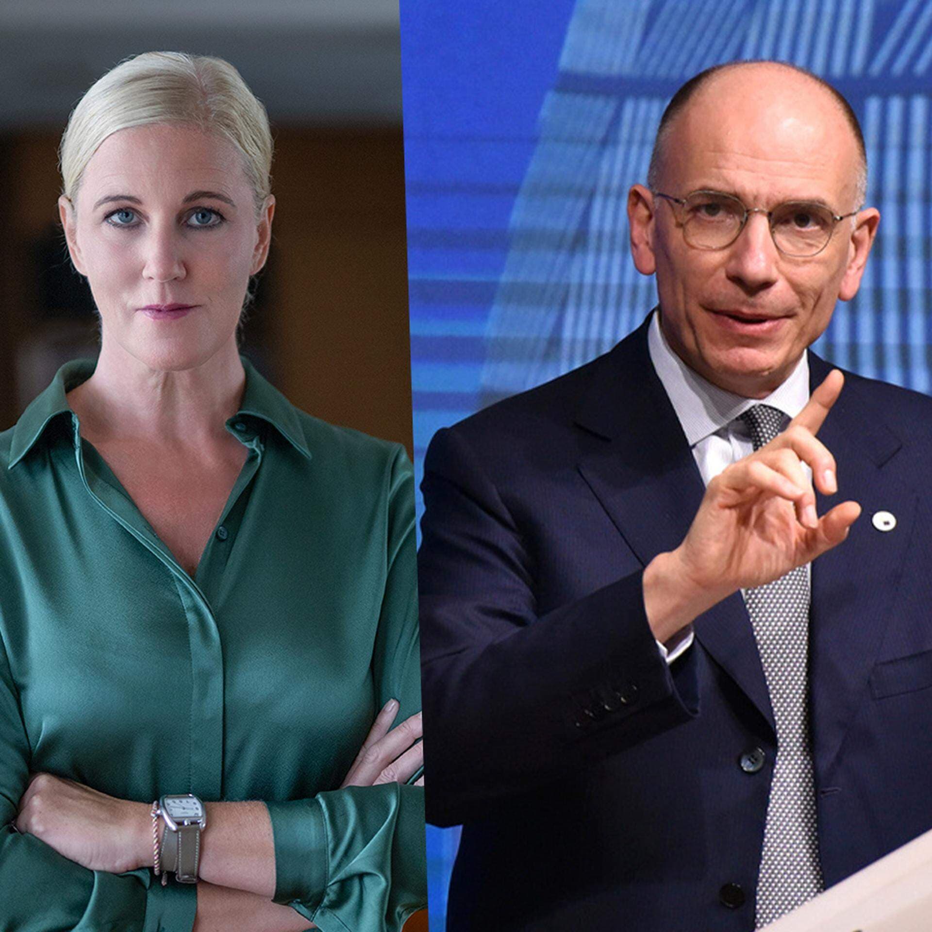 Anna Stellinger, chef för internationella och EU-frågor på Svenskt Näringsliv. Enrico Letta, utredare av inre marknaden och rapportförfattare samt Johan Forssell (M), bistånds- och utrikeshandelsminister.