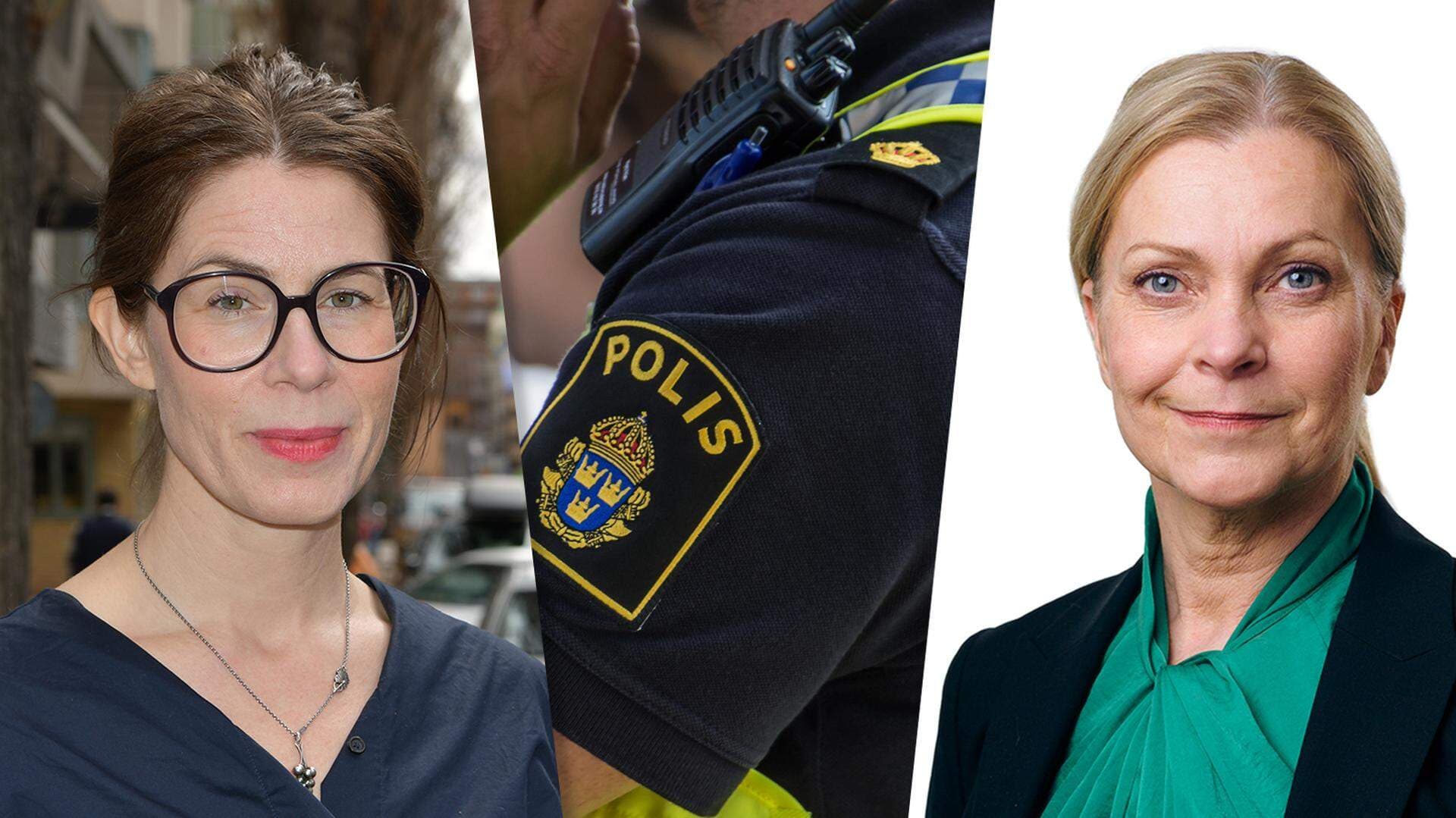 Lina Fjelkegård, utredare på Brå, och Lena Nitz, ansvarig för brott- och trygghetspolicy på Svenskt Näringsliv.