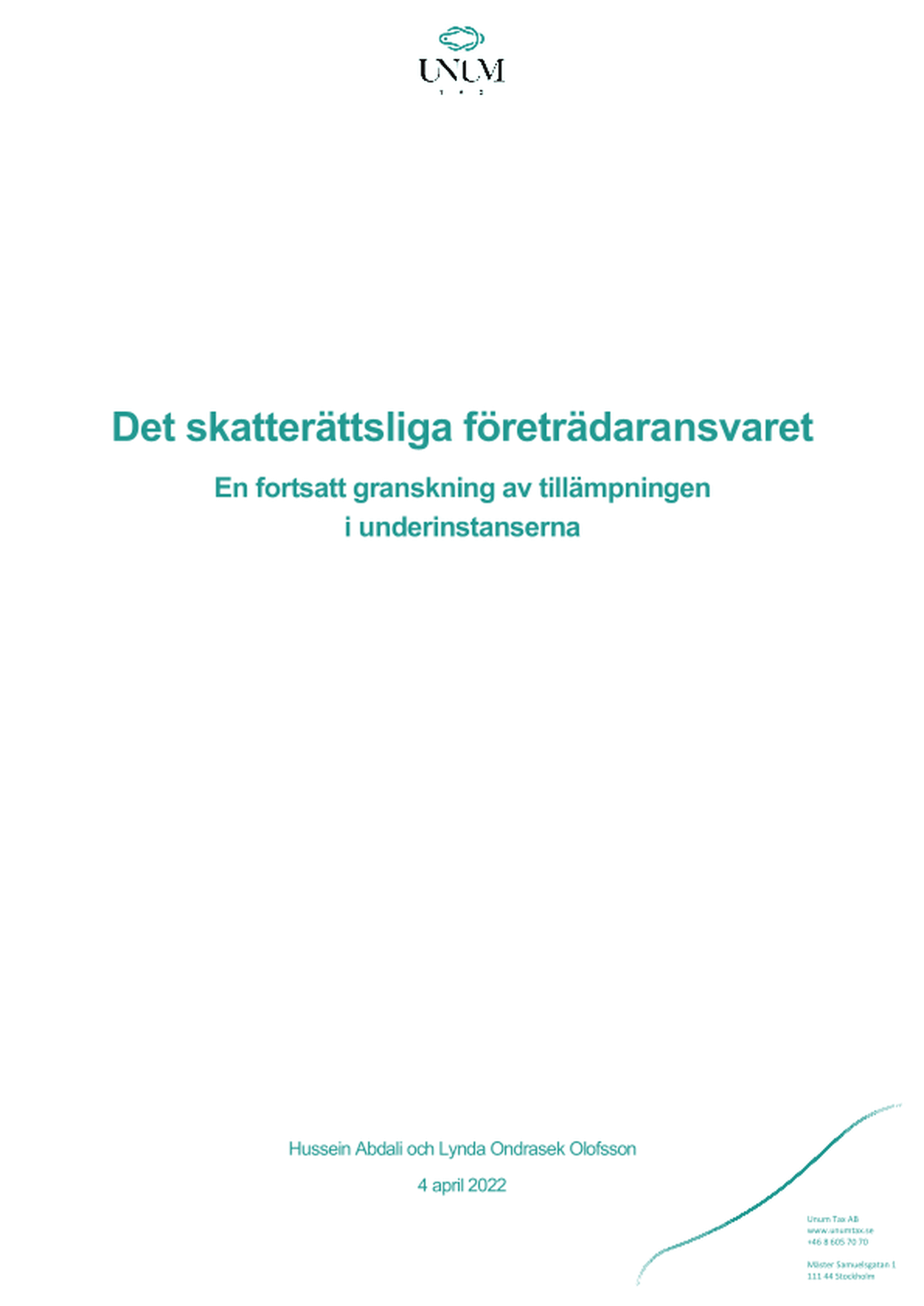 Omslagsbild - Rapport