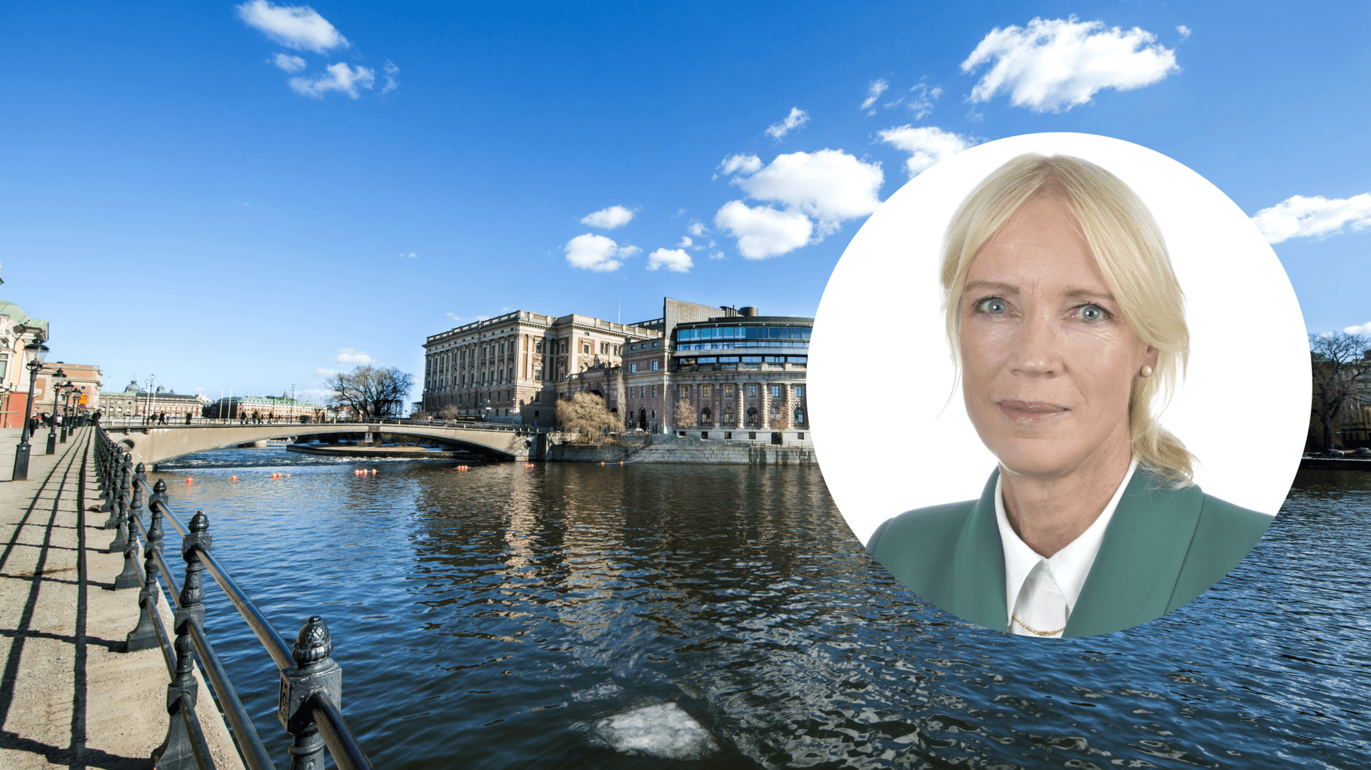 Sveriges Riksdag och riksdagsledamoten Saila Quicklund.