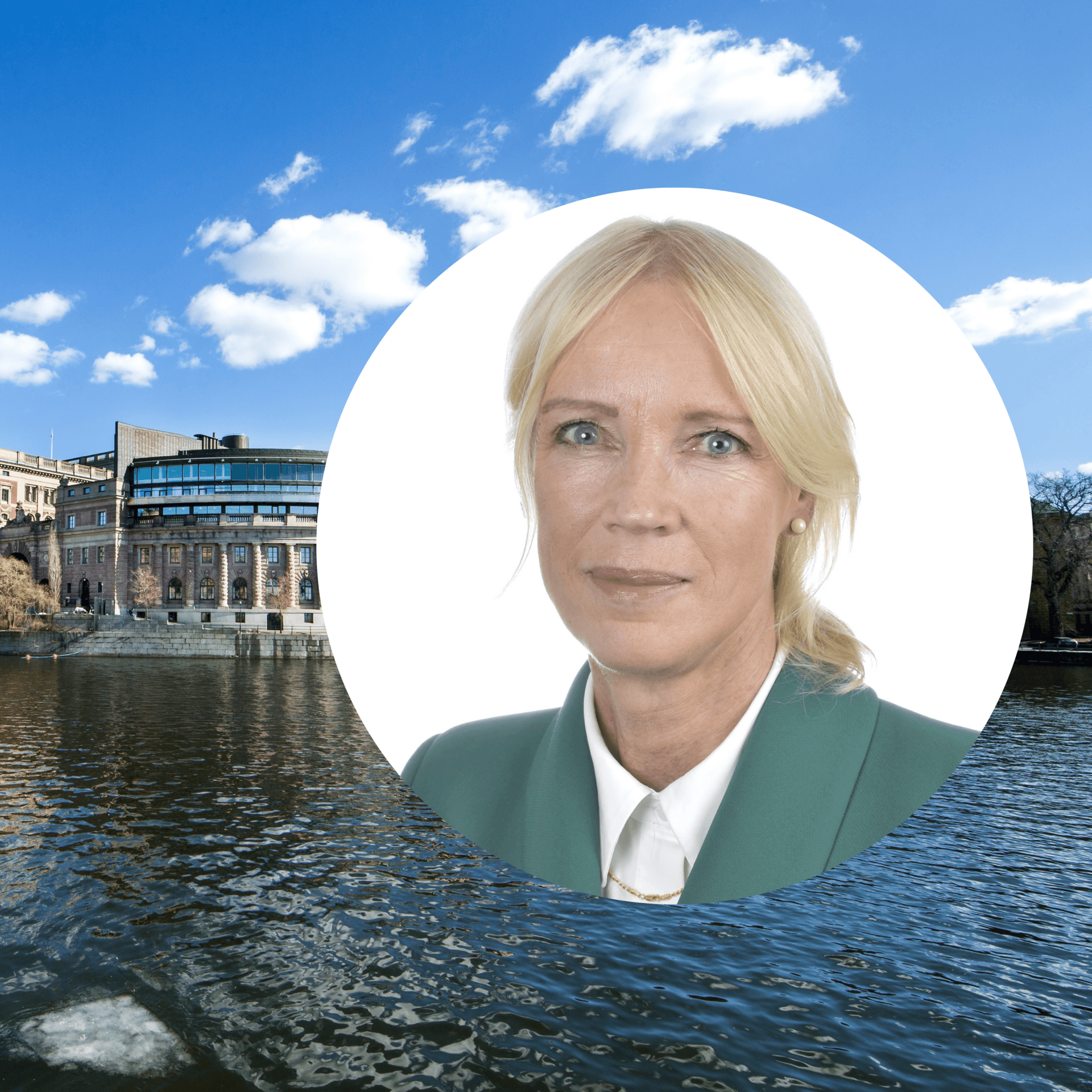 Sveriges Riksdag och riksdagsledamoten Saila Quicklund.