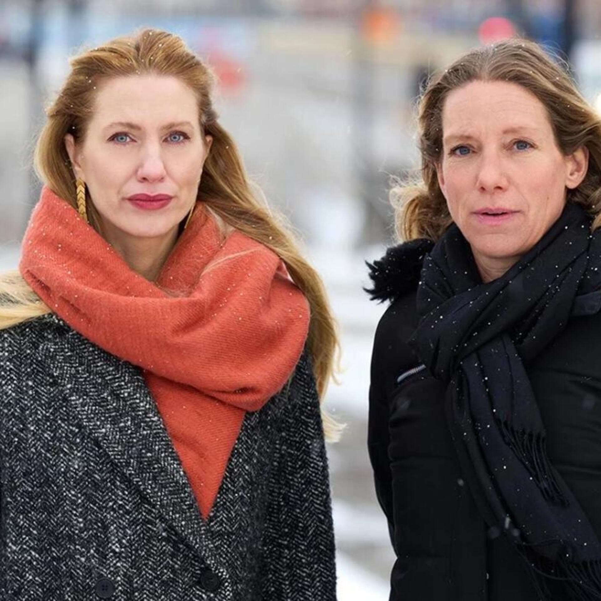 Ukrainas ambassadör Svitlana Zalishchuk och Åsa Pettersson, vd för Energiföretagen Sverige.