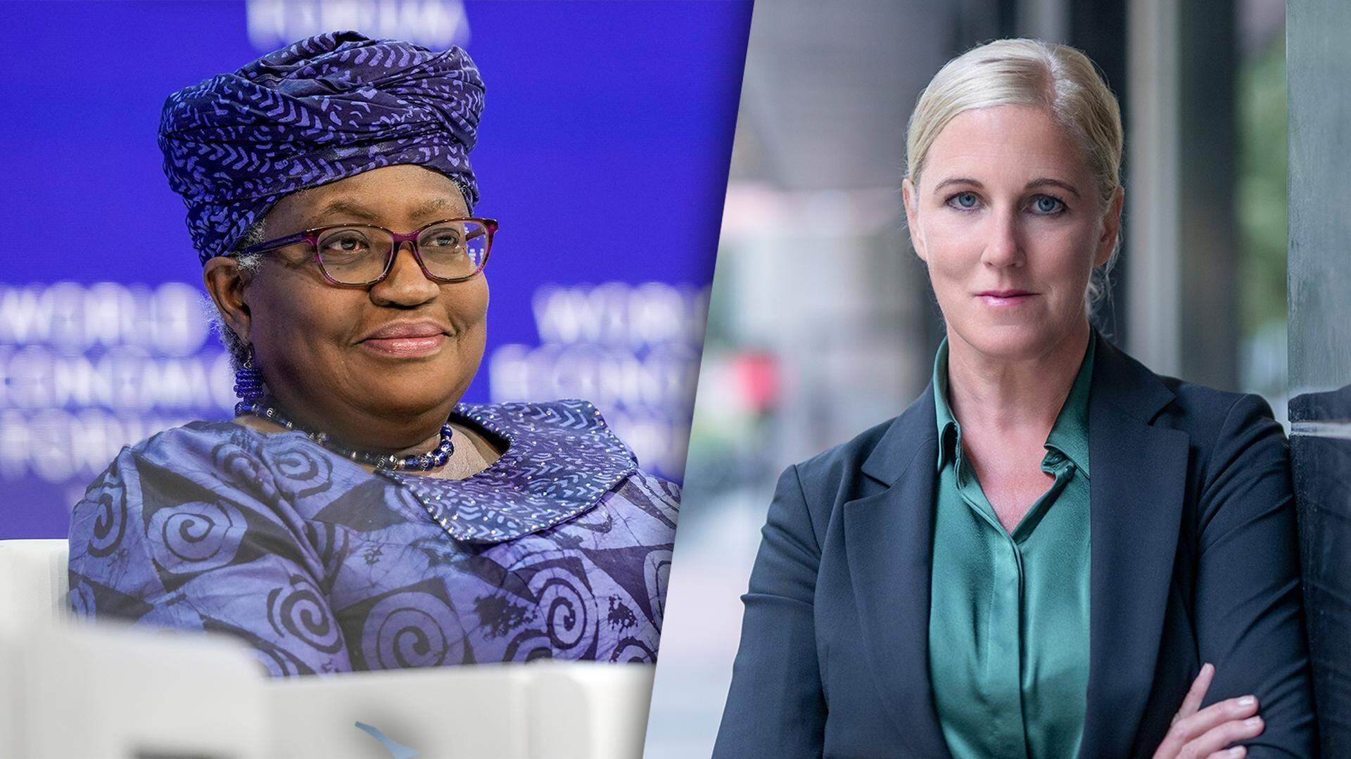 Ngozi Okonjo-Iweala, WTO:s generaldirektör, och Anna Stellinger, chef för internationella och EU-frågor på Svenskt Näringsliv.