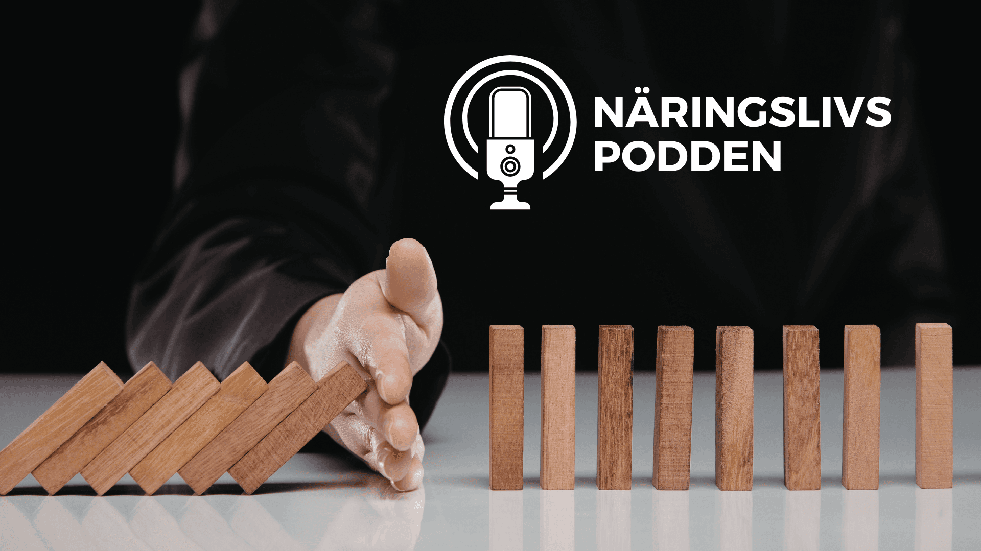 Näringslivspodden dominobrickor