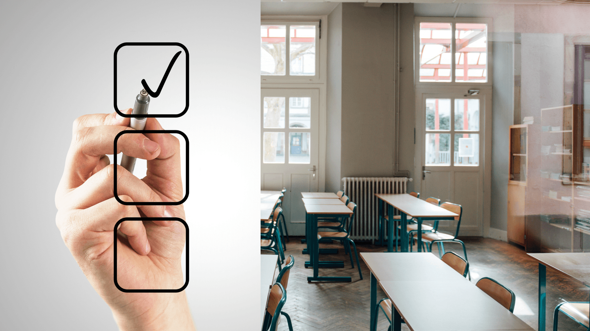 Klassrum och checklista
