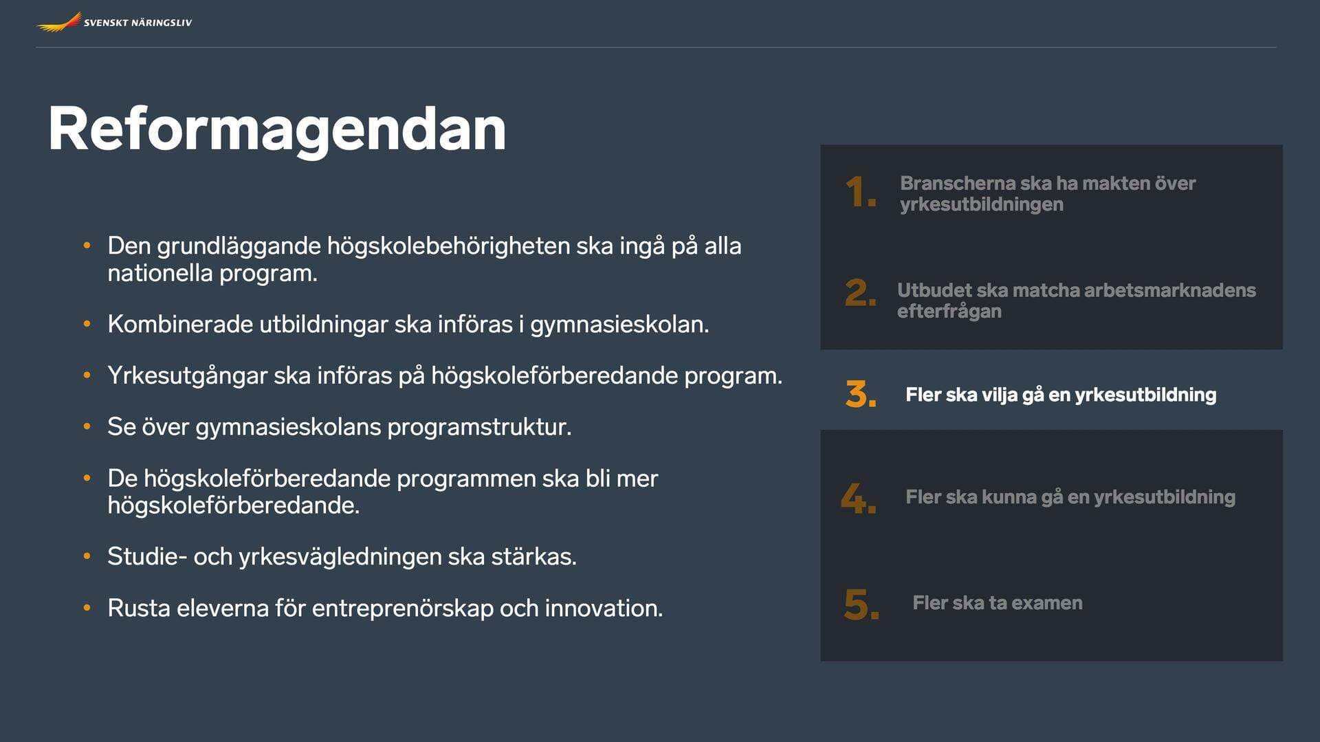 Fler ska vilja gå en yrkesutbildning