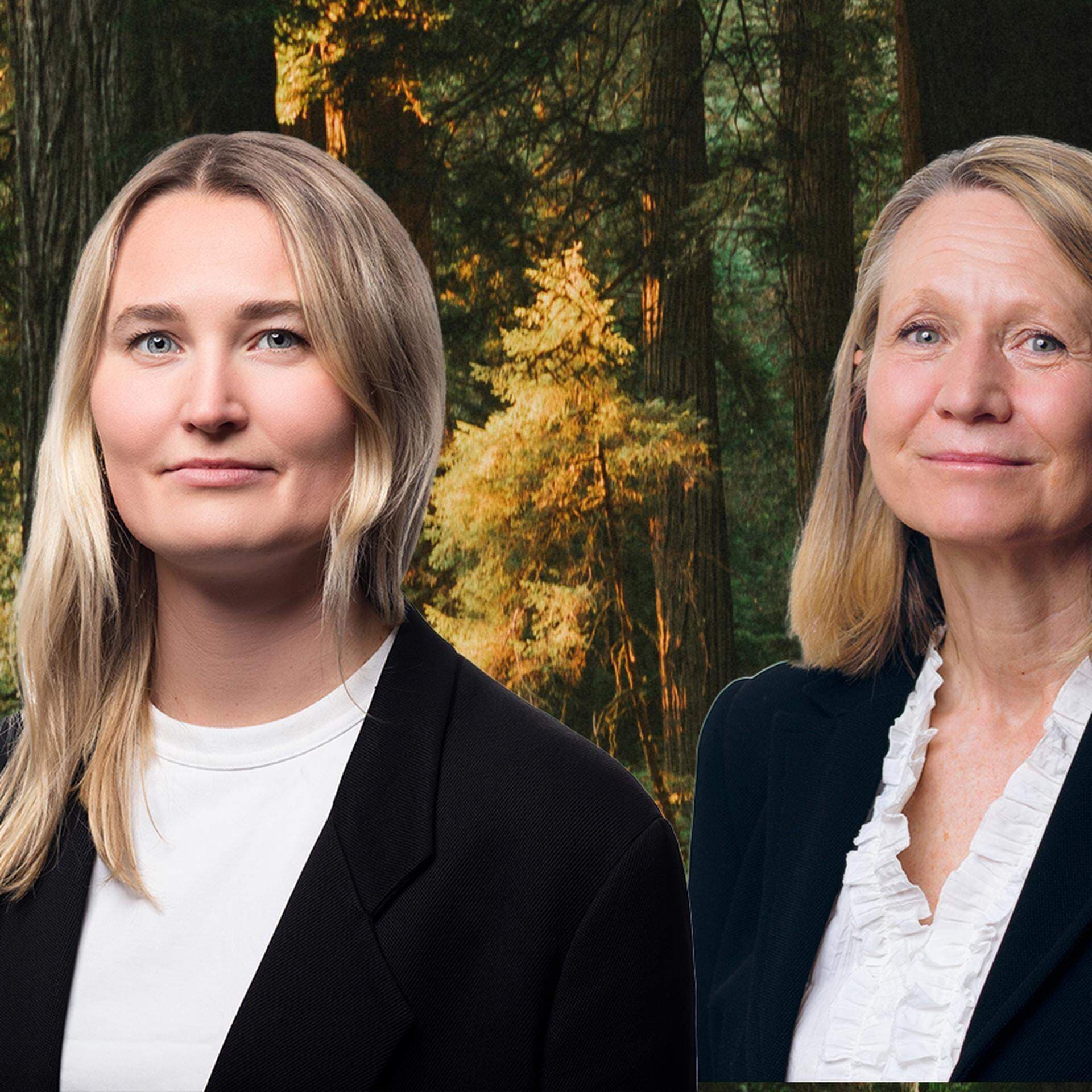 Karin Nilsson, miljöpolicyexpert, och Christine von Sydow, policyexpert.