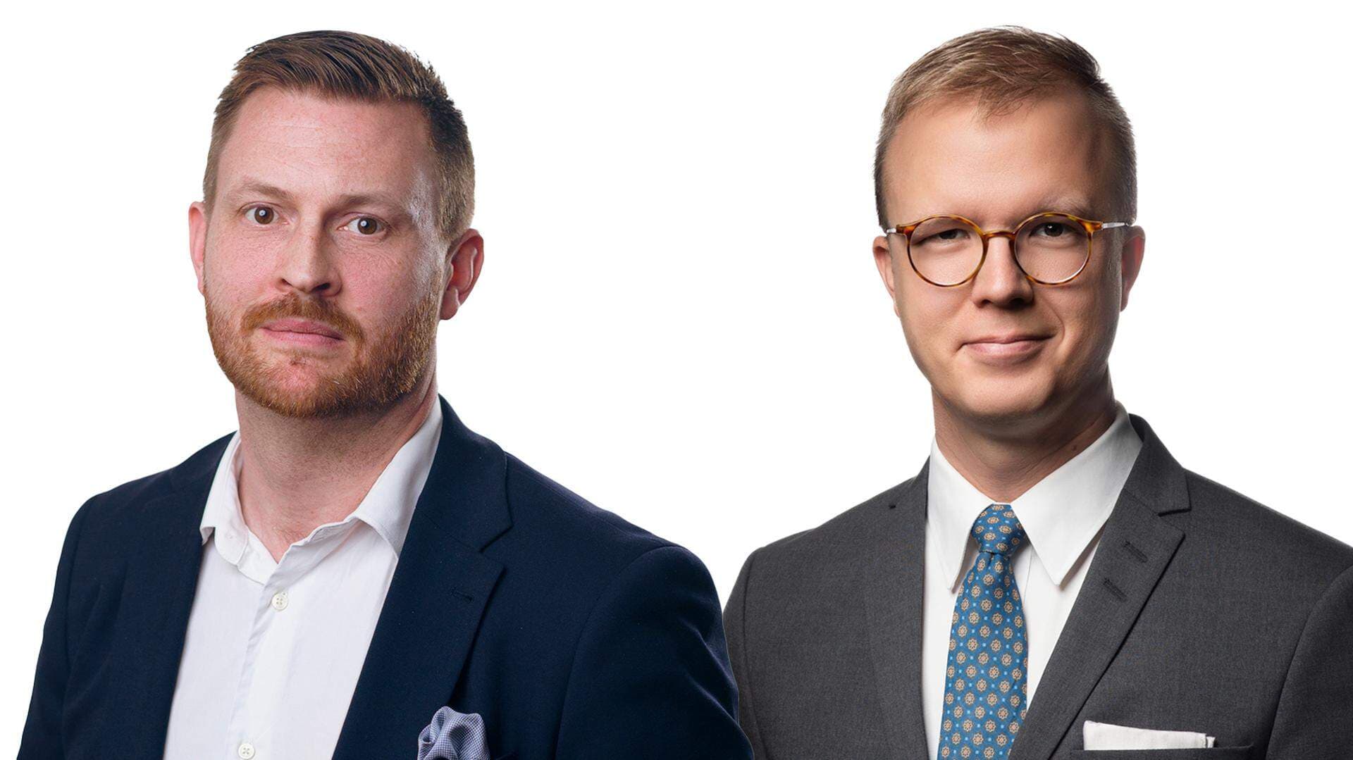 Stefan Kvarfordt, expert in energy- och climatepolicies, and Stefan Sagebro, expert in industrial policy, competition and state aid.