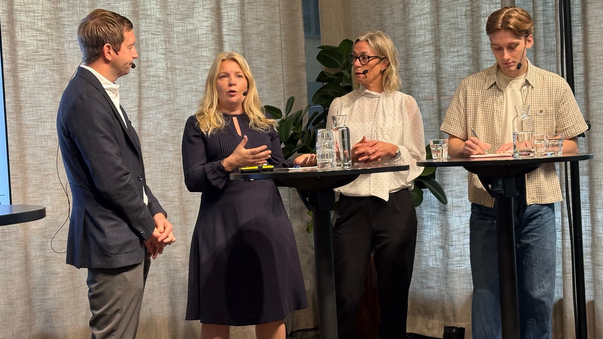 Ulrik Hoffman, Ungdomsbarometern, Elin Kebert, Byggföretagen, Lena Sjöstrand, Göteborgsregionen, och Jonatan Lemy, Sveriges Elevkårer.