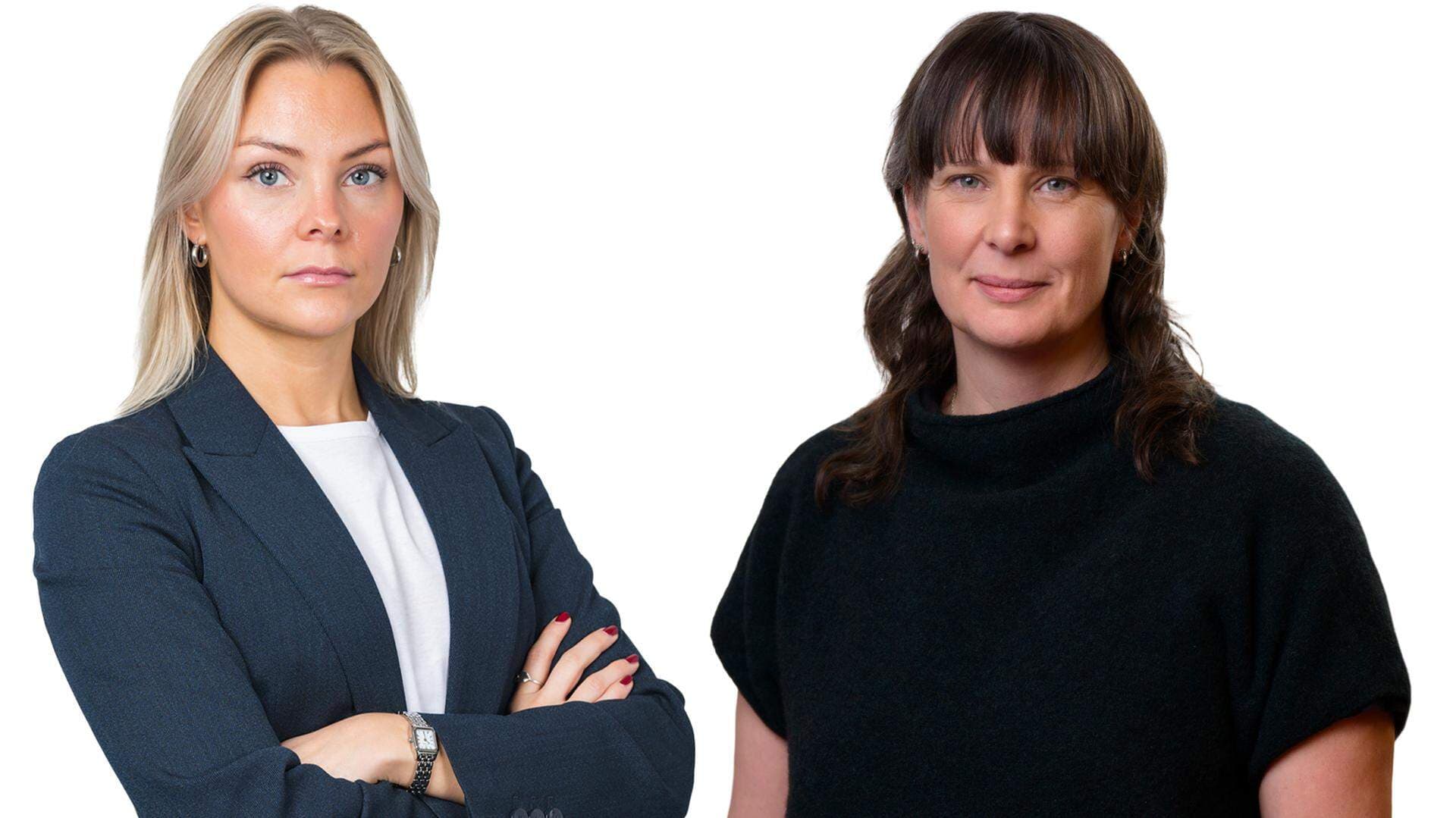 Camilla Gannvik, arbetsrättsjurist, och Elin Lilliehöök, näringspolitisk rådgivare EU-frågor.