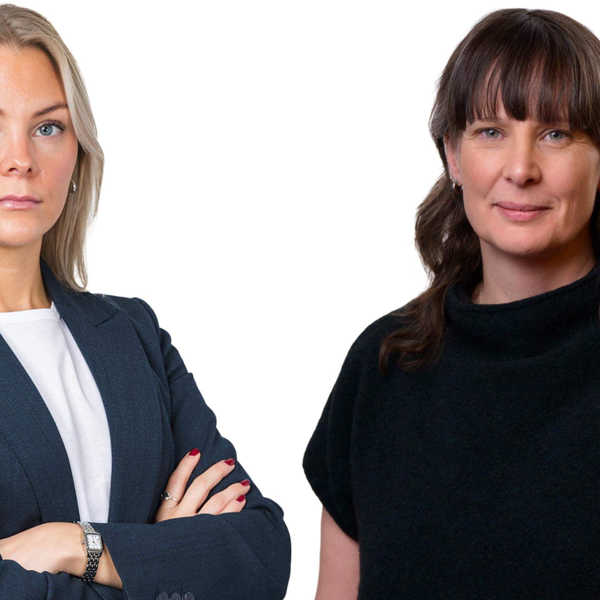 Camilla Gannvik, arbetsrättsjurist, och Elin Lilliehöök, näringspolitisk rådgivare EU-frågor.