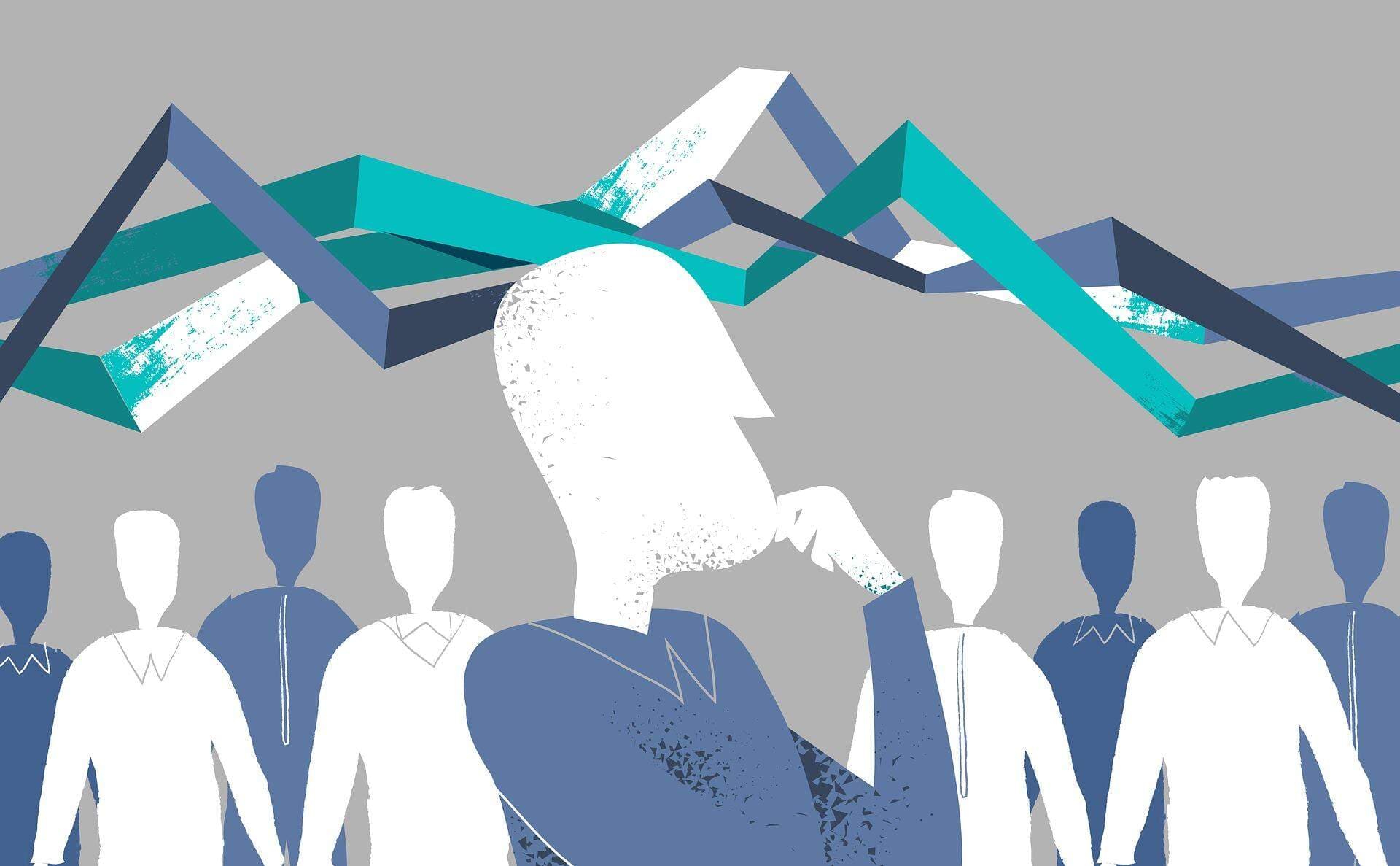 Människor och diagram