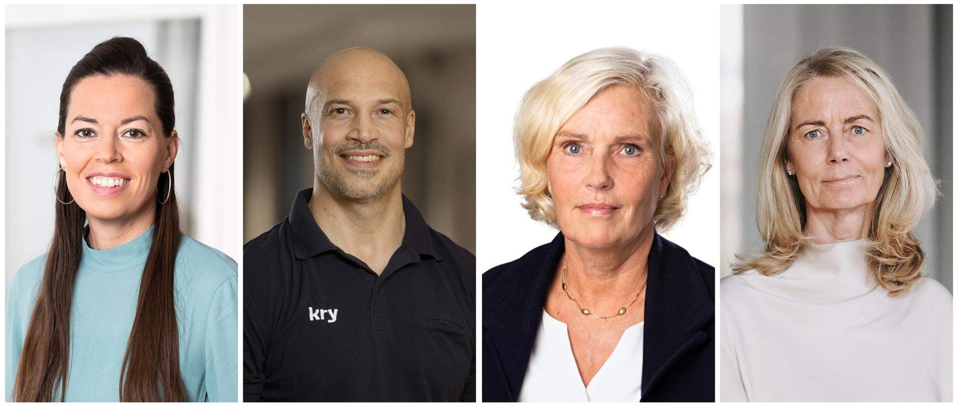 Caroline Byström, områdesansvarig på Modigo, Yamin Granberg, global kommersiell chef på Kry, Britta Wallgren, vd på Capio Sverige, och Ann Söderström, sjukhuschef på Carlanderska sjukhuset.
