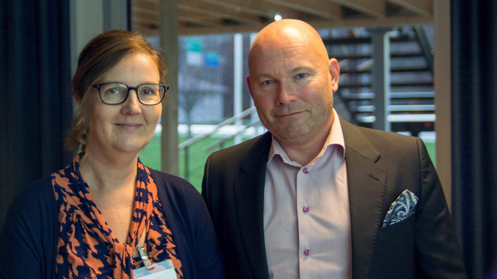 Åsa Blomberg, Finfa, och Ambjörn Wahlberg, Grafiska företagen och TMF