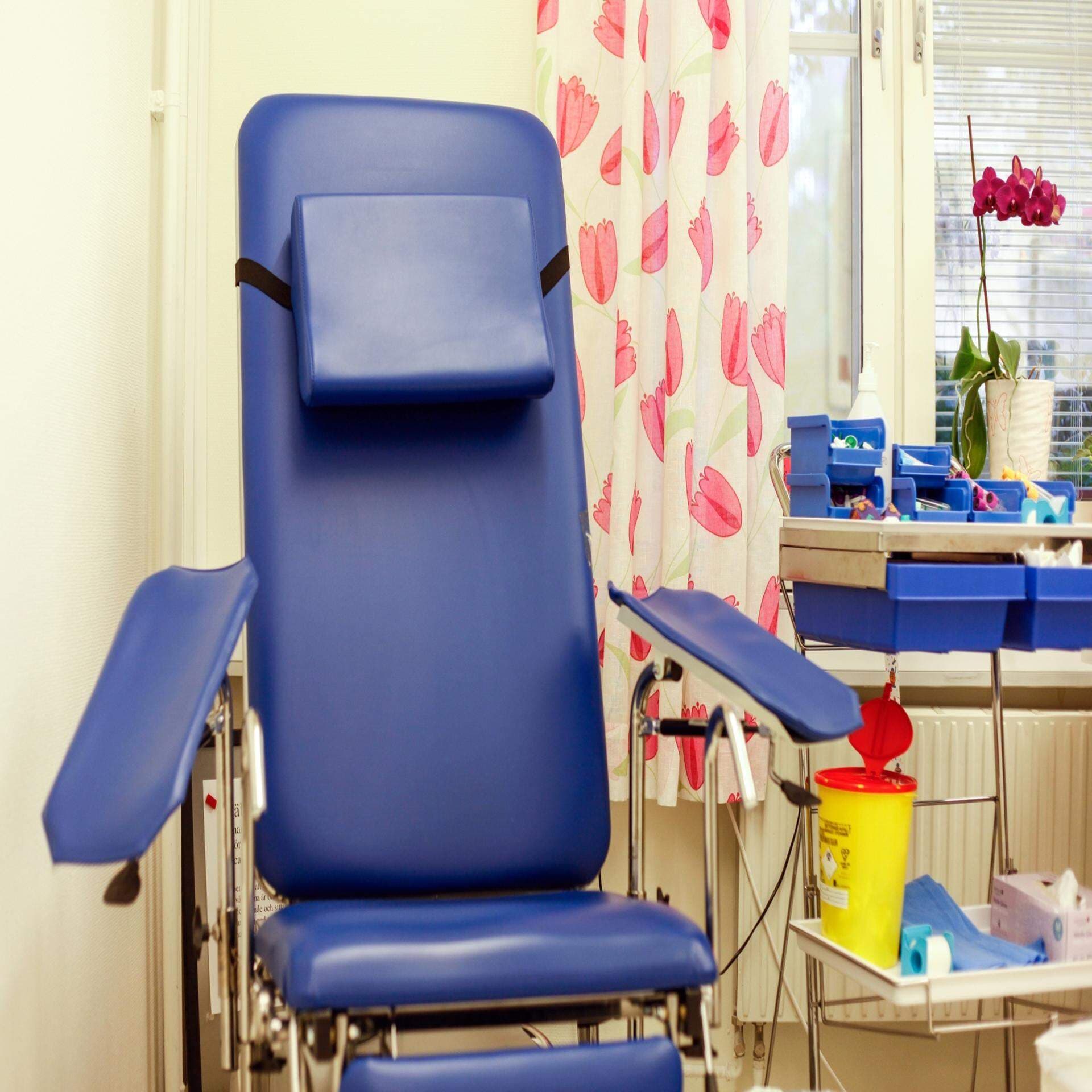 Provtagningsrum på en vårdcentral