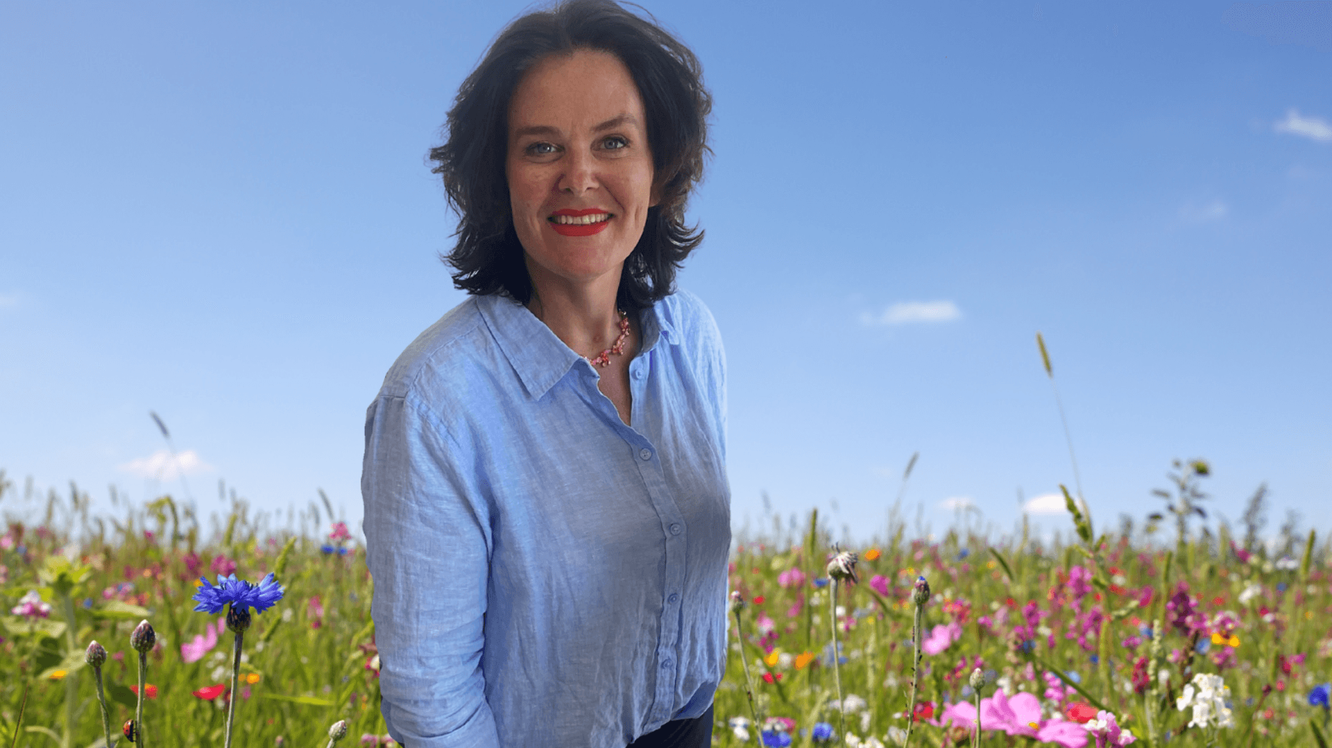 Bildkollage: Sommaräng och Ulrica Bennesved, regionchef Svenskt Näringsliv Kalmar län