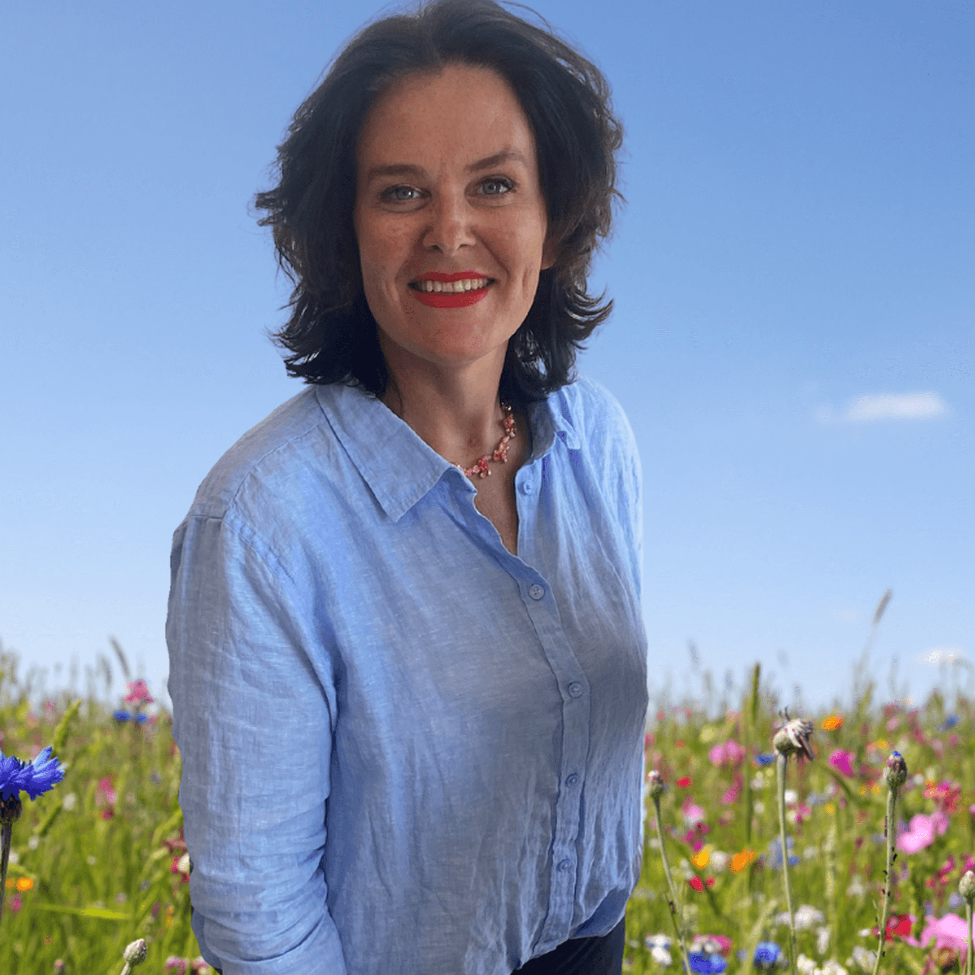 Bildkollage: Sommaräng och Ulrica Bennesved, regionchef Svenskt Näringsliv Kalmar län