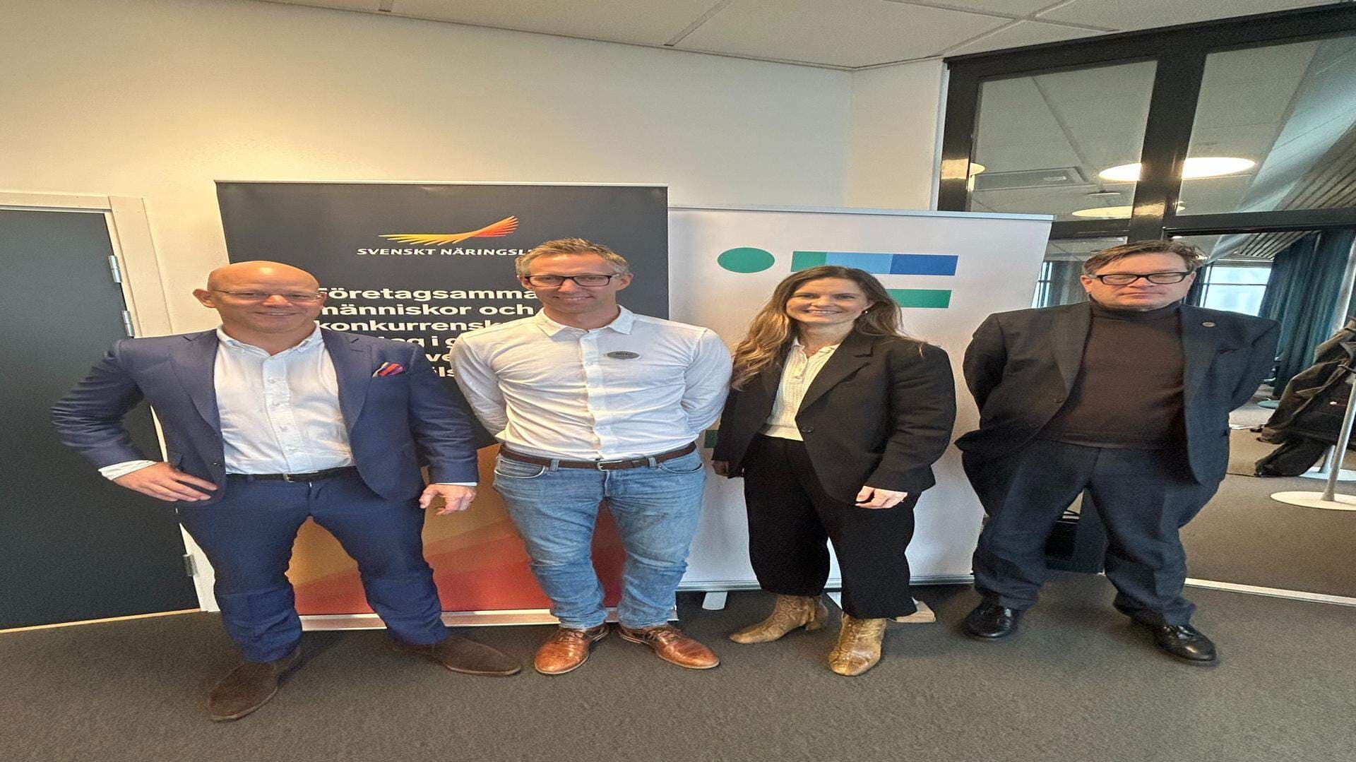 Anders Rosholm RosholmDell
, Magnus Sundbom Almi
, Lisa Lantz RosholmDell
och Anders Ydstedt Svenskt Näringsliv.