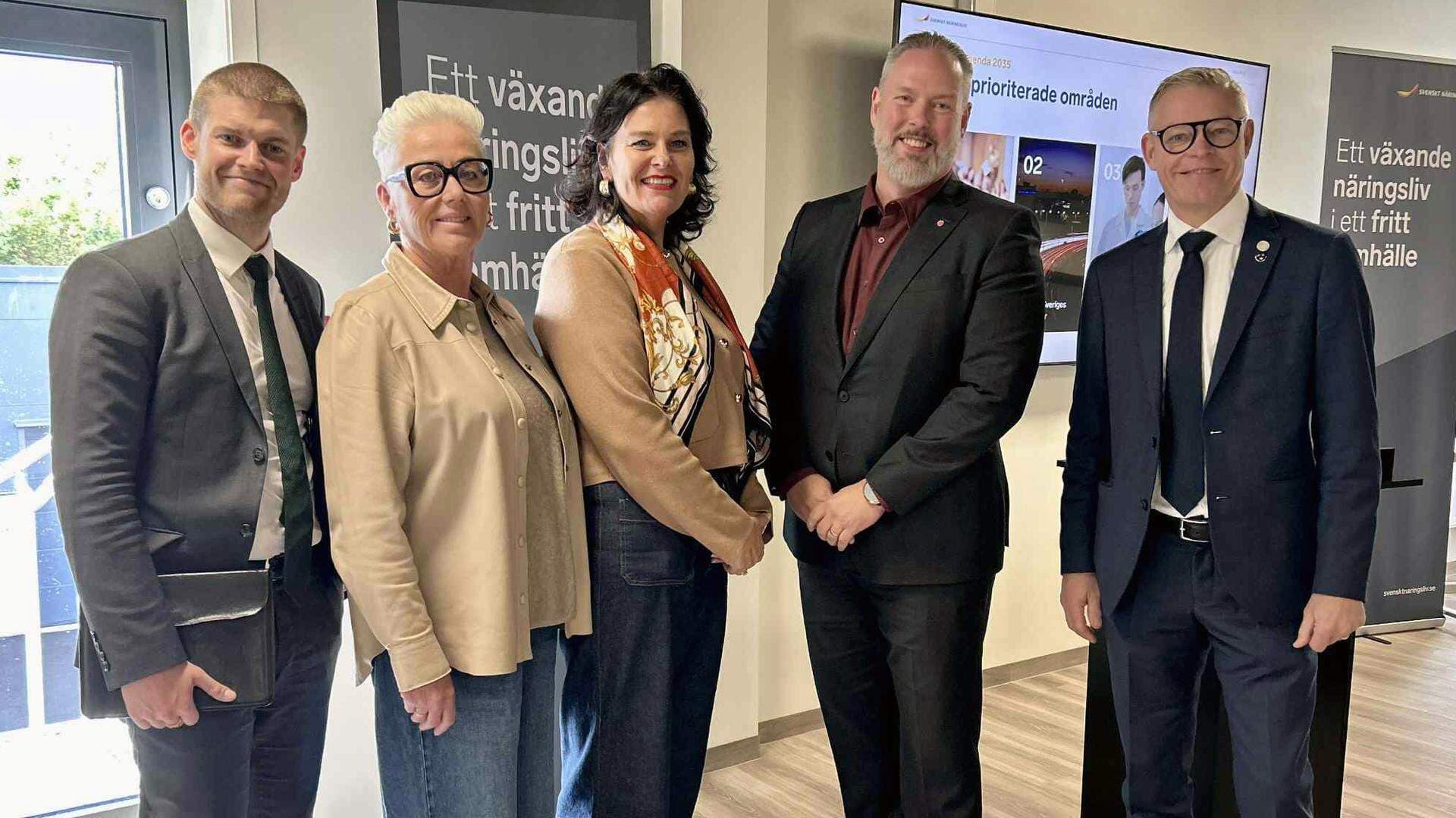 Oliver Rosengren, Monica Haider, Ulrica Bennesved, Robert Olesen och Tomas Ragnarsson