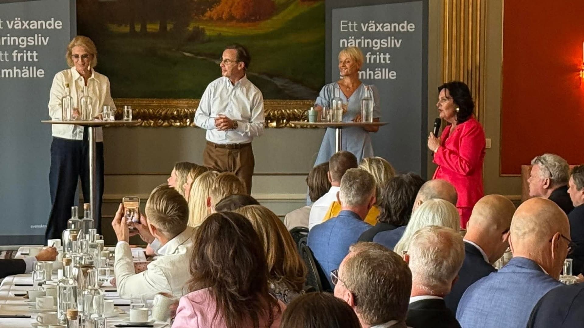 Ulf Kristersson, Elisabeth Svantesson, Anna Tenje och Ulrica Bennesved