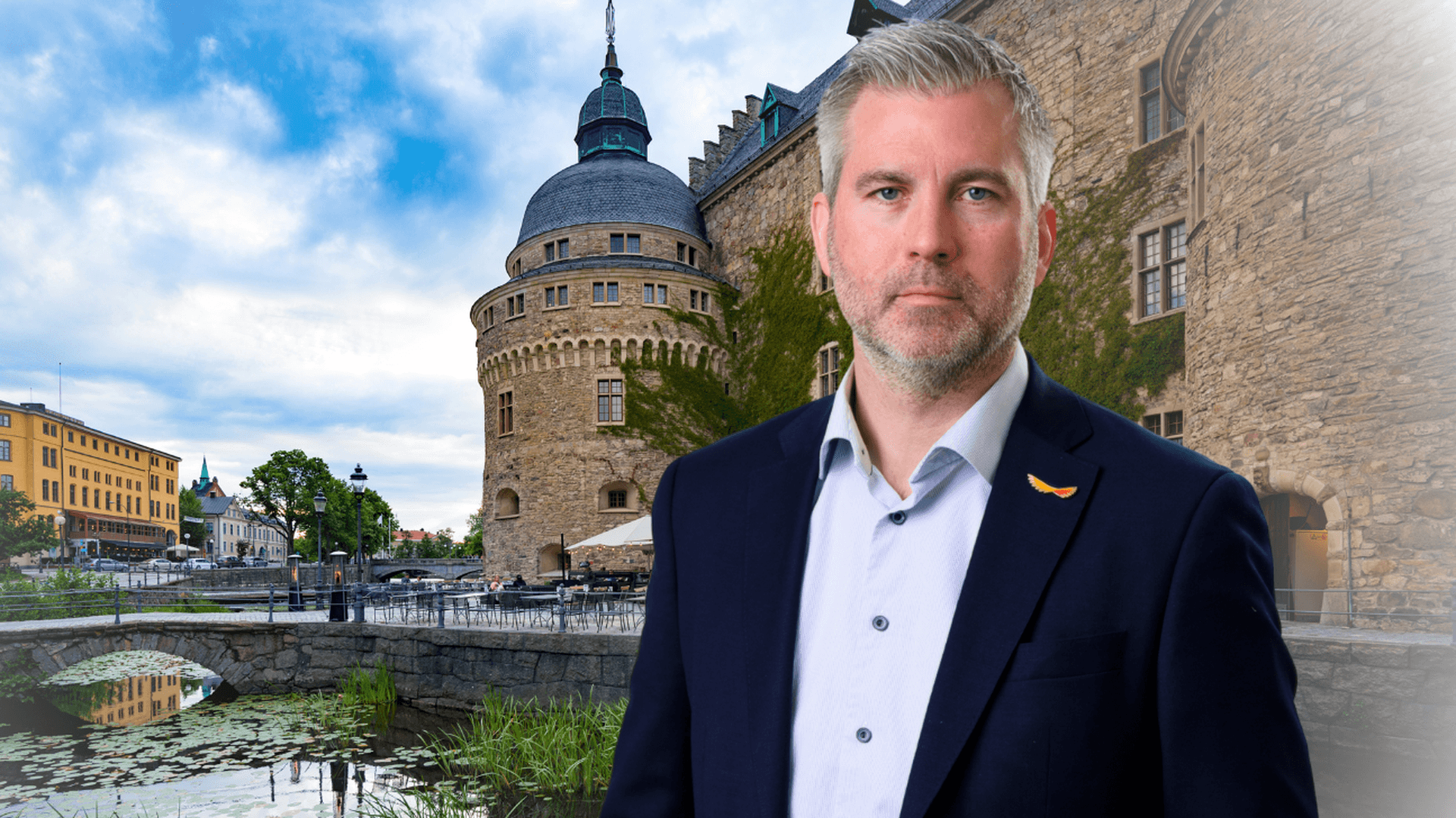 Bildkollage: Karl Hulterström och Örebro slott