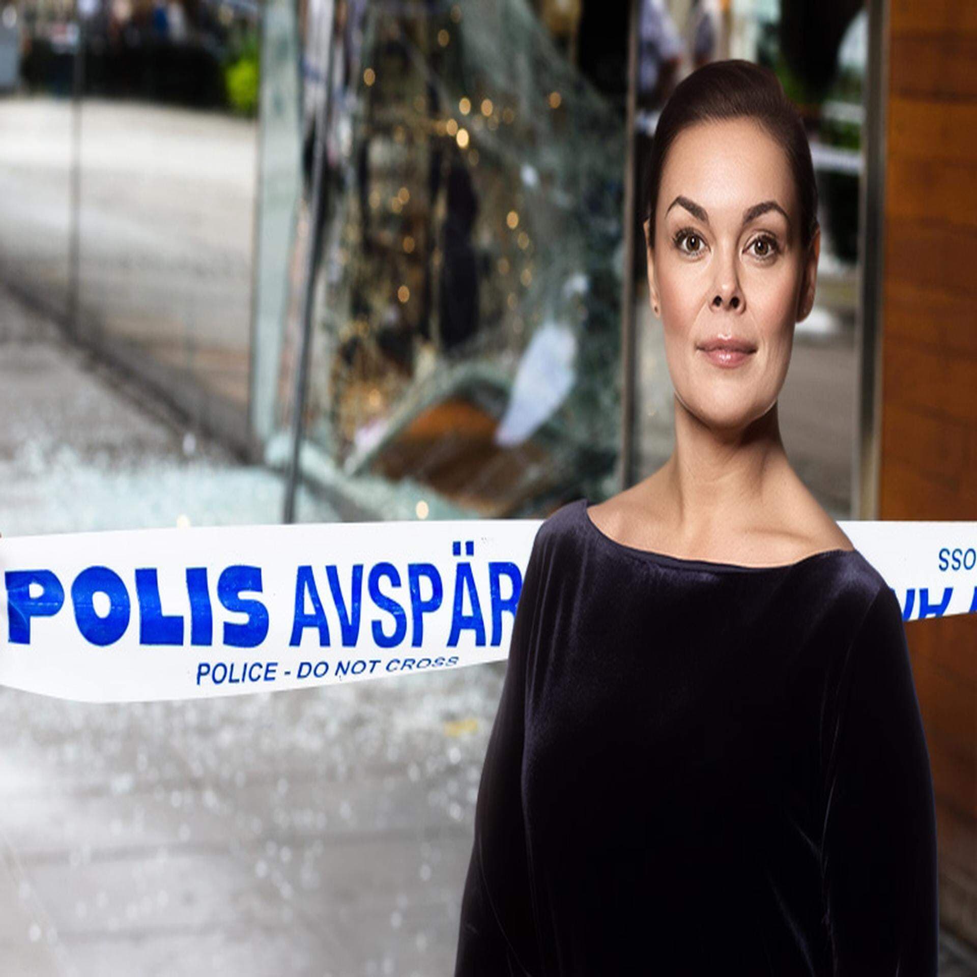 Bildcollage: Sofia Sjöström och brottsplats