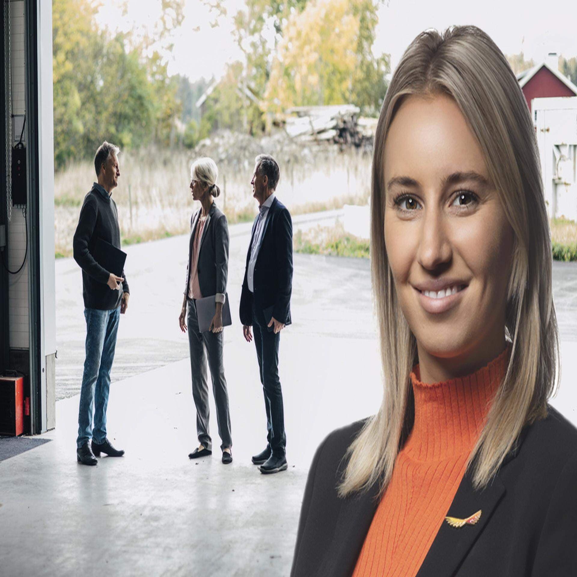 Nathalie Johansson och bild på inköpare