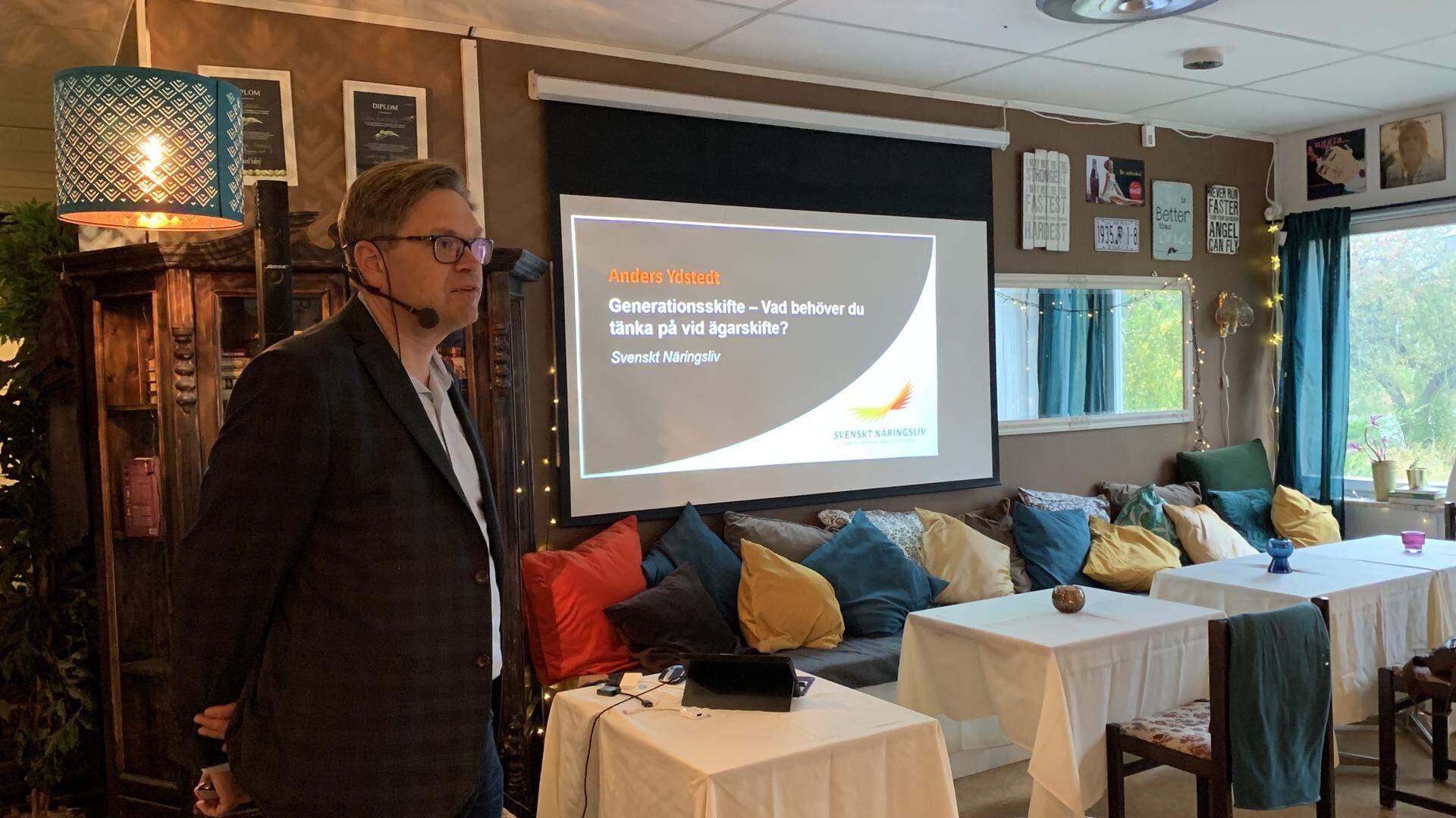 Anders Ydstedt föreläser om ägarskiften