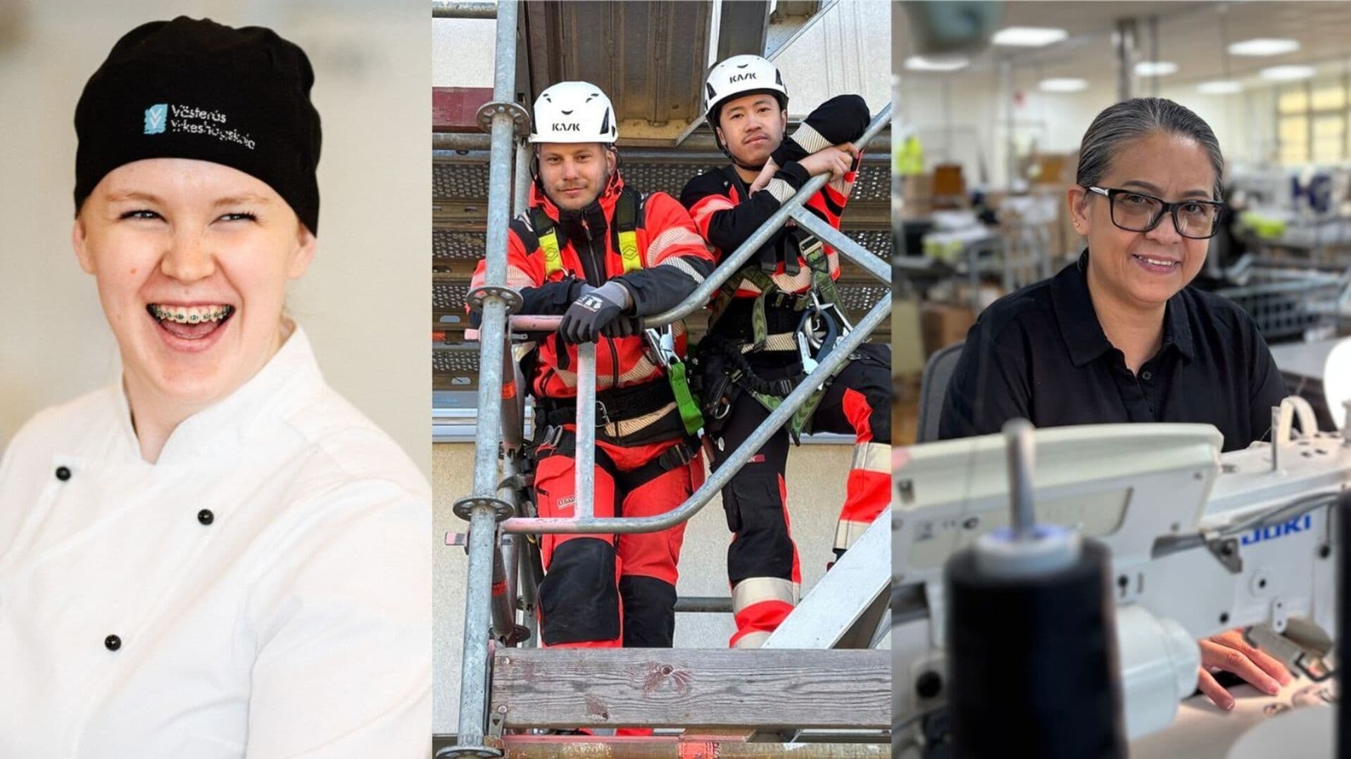 Bildkollage: Elever från Yrkeshögskolan i Västmanland