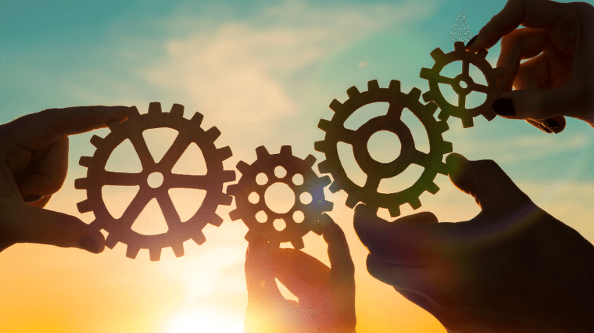 Kugghjul - symbolbild för samarbete