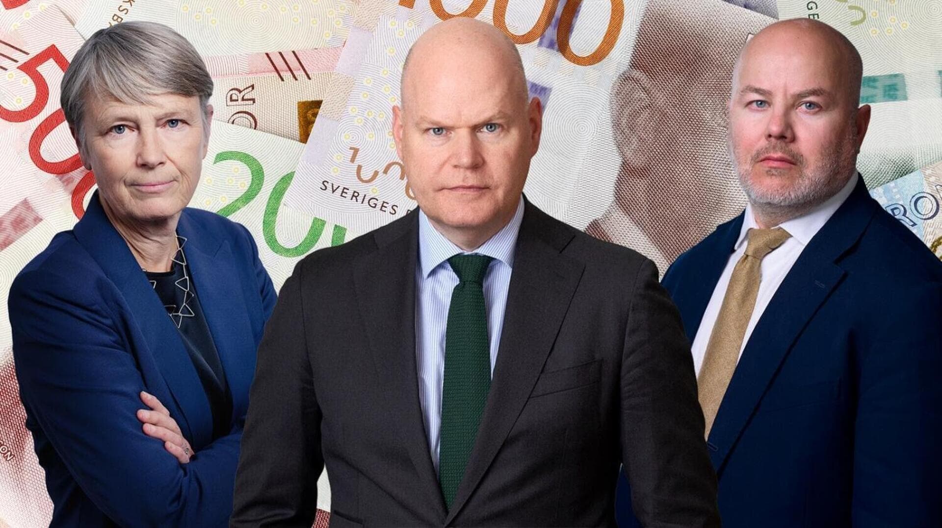 Medlingsinstitutets generaldirektör Irene Wennemo, Teknikföretagens förhandlingschef Marcus Dahlsten och Svenskt Näringslivs chefsekonom Sven-Olof Daunfeldt.