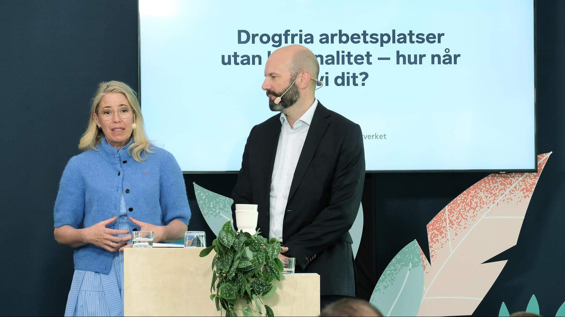 Hanna Schmidt, chefsjurist på Arbetsgivarverket, och Mattias Dahl, vice vd.