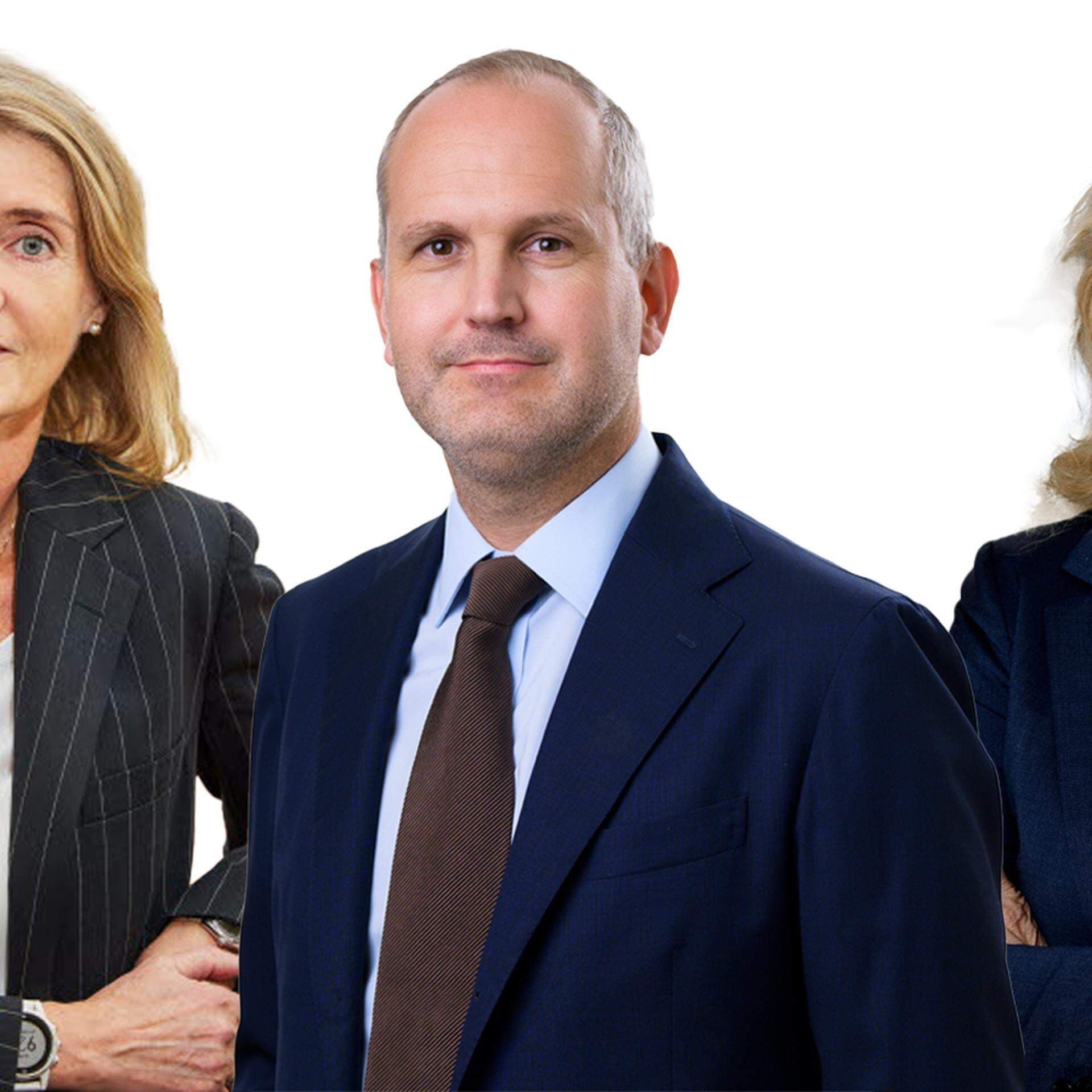 Annika Roos, vd på Jernkontoret, Emil Görnerup, forskningsansvarig, och Katarina Bjelke, generaldirektör för Vetenskapsrådet.