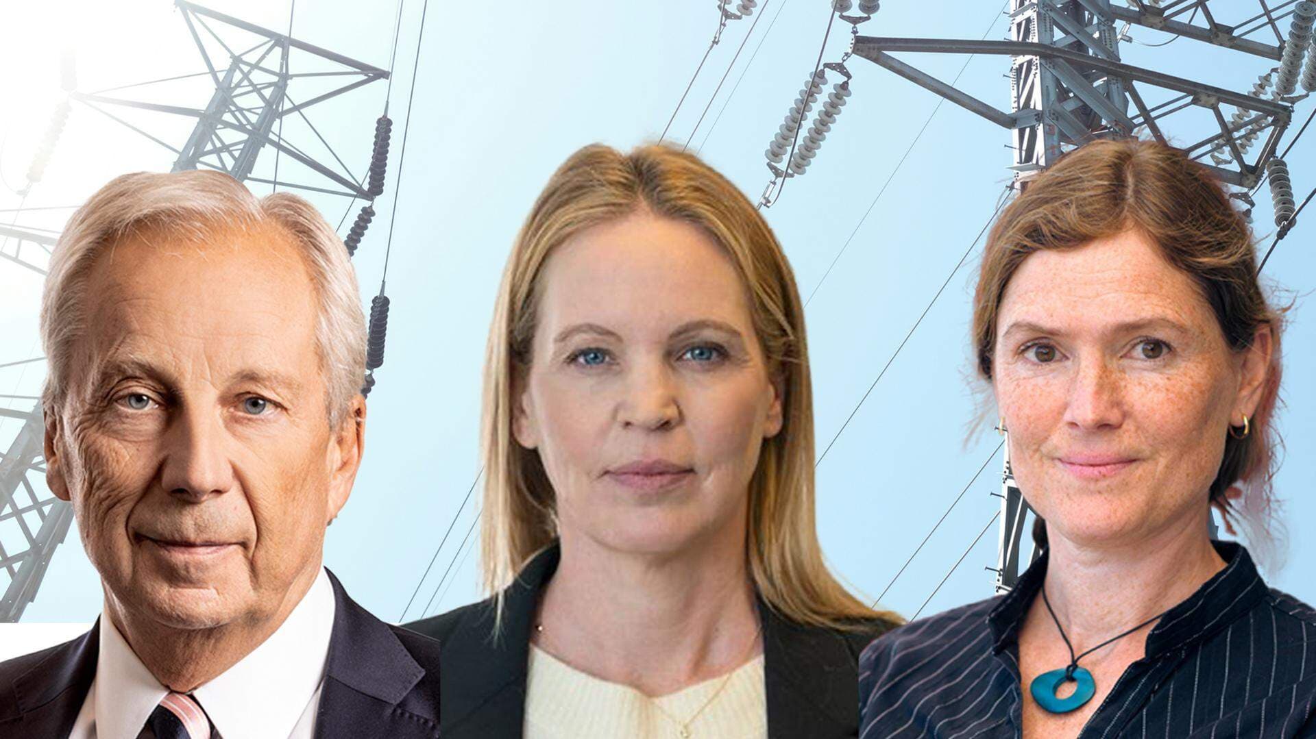 Lennart Evrell, SSAB, Malin Johansson ansvarig för energi- och klimatfrågor på IKEM, och Michelle Tun von Gyllenpalm, energiexpert.