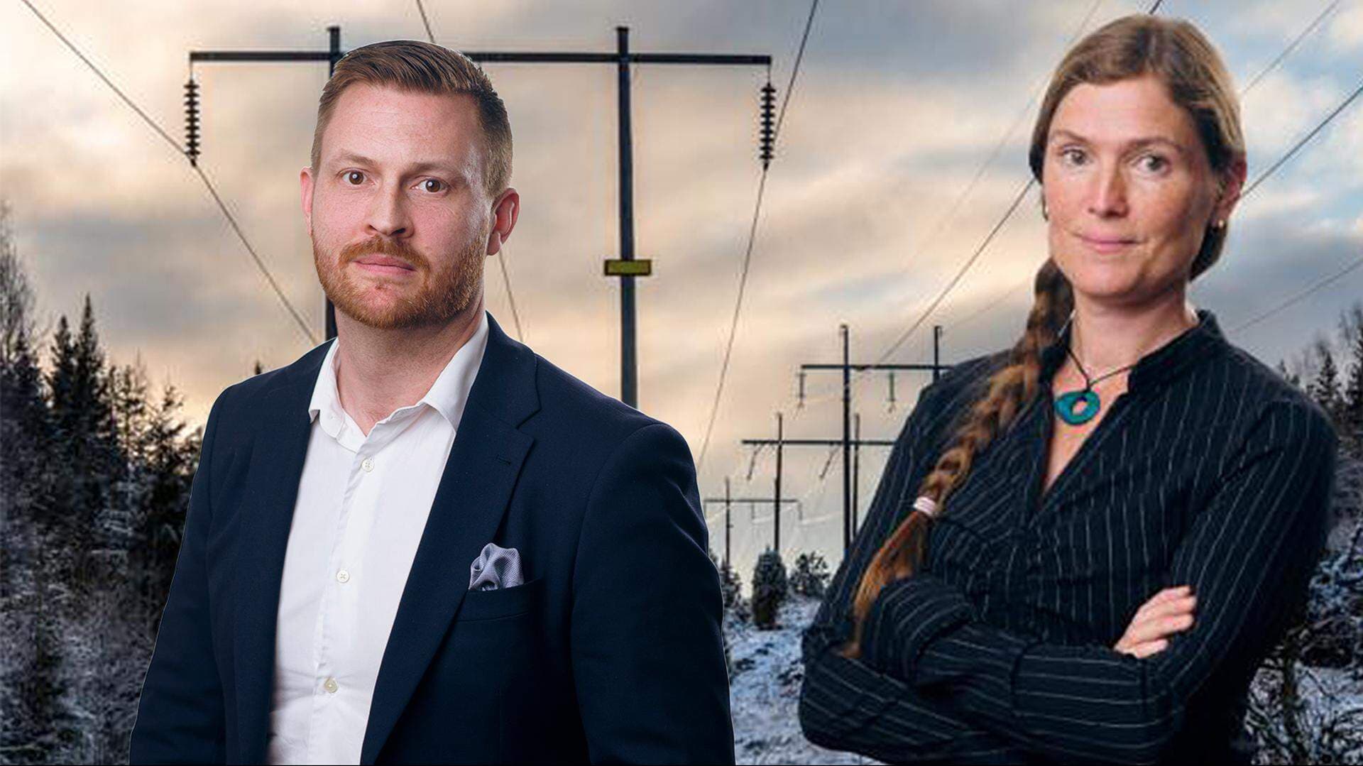 Michelle Tun von Gyllenpalm, energipolicyexpert, och Stefan Kvarfordt, expert energi- och klimatpolicy i EU.