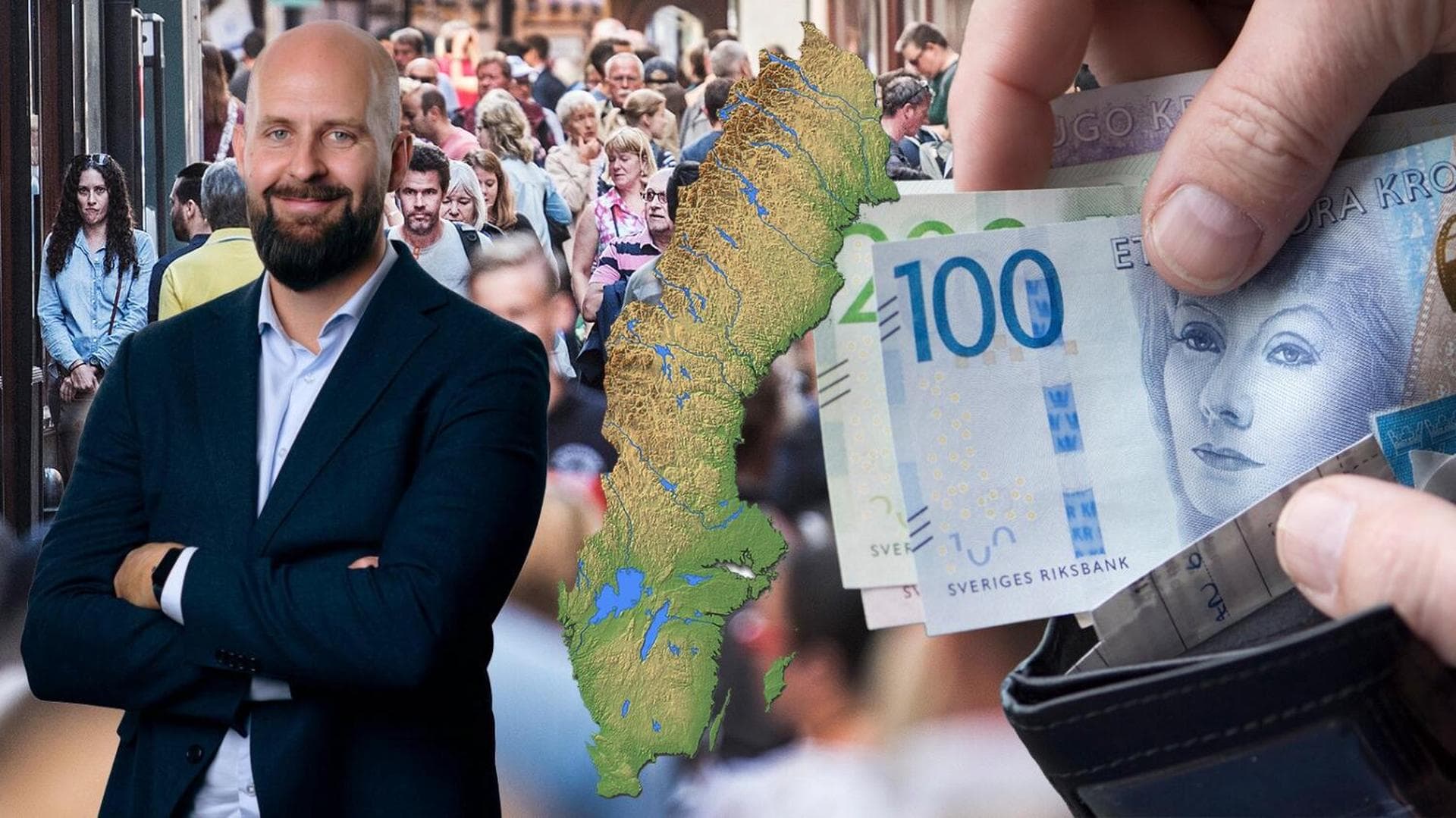 Nationalekonomen Johan Lidefelt menar att det handlar om ett systemfel när kommuner och regioner som höjer skatten inte bär de fulla kostnaderna för beslutet.