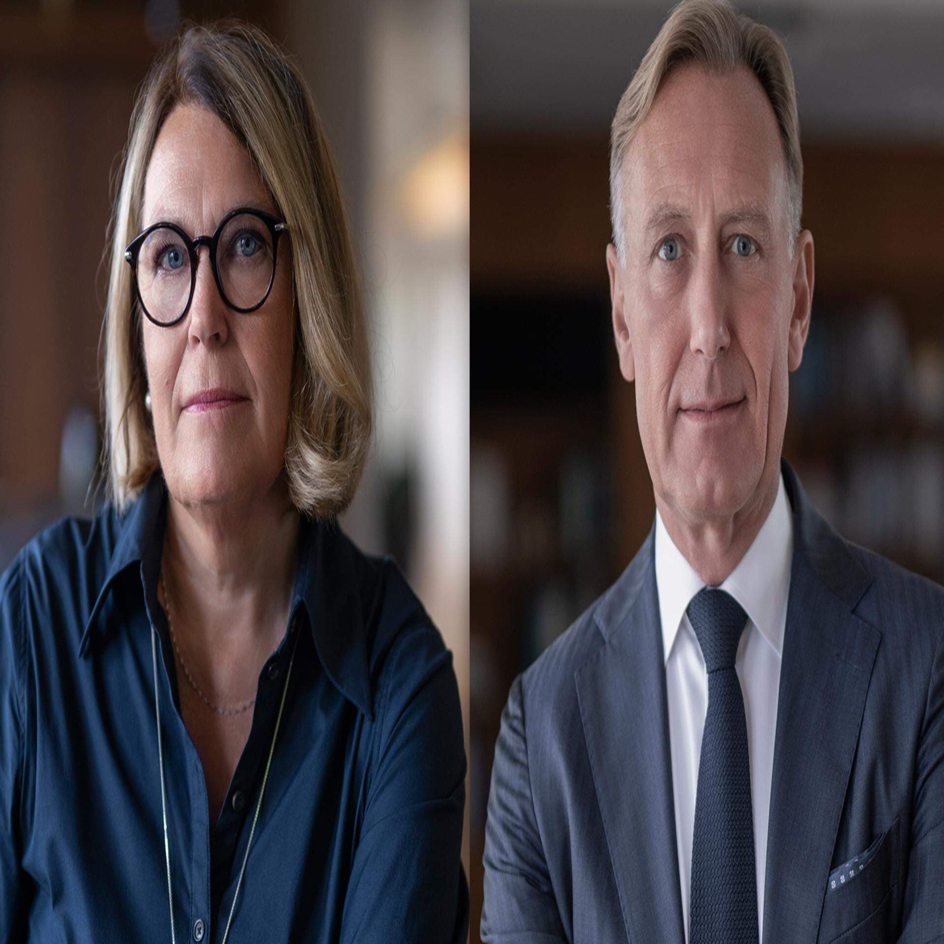 Jan-Olof Jacke, vd, och Karin Johansson, vice vd.